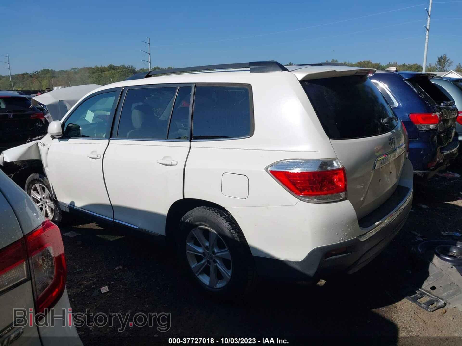2013 TOYOTA HIGHLANDER - VIN: 5TDBK3EH8DS183377 - Фото 3