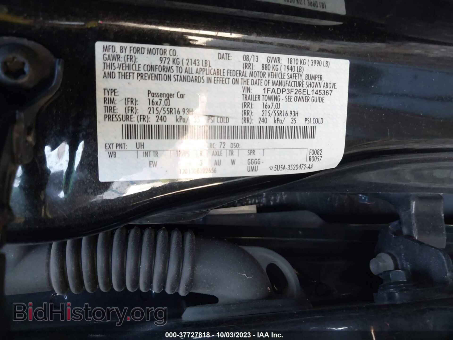 2014 FORD FOCUS - VIN: 1FADP3F26EL145367 - Photo 9