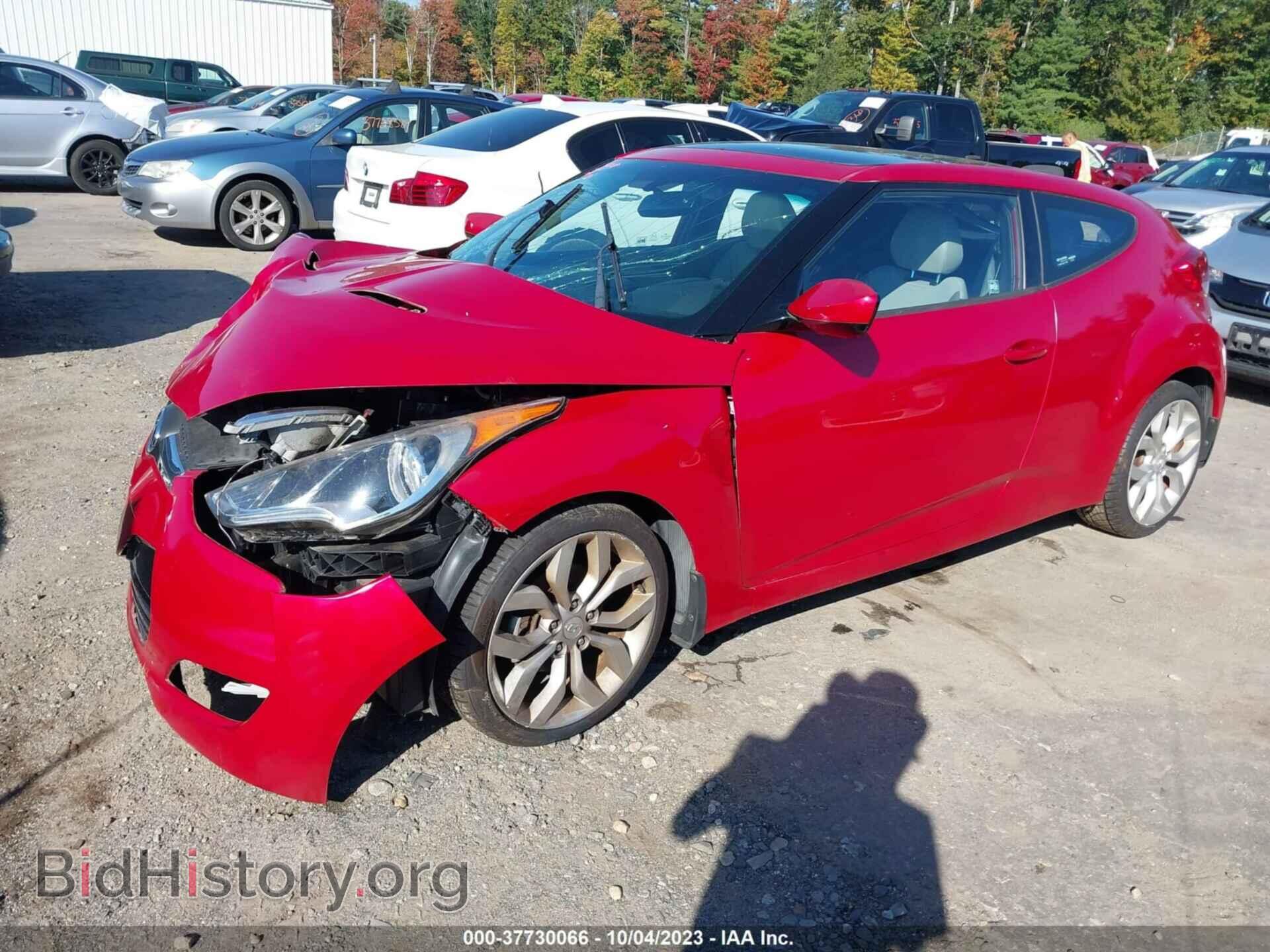 2013 HYUNDAI VELOSTER - VIN: KMHTC6AD7DU140663 - Фото 2