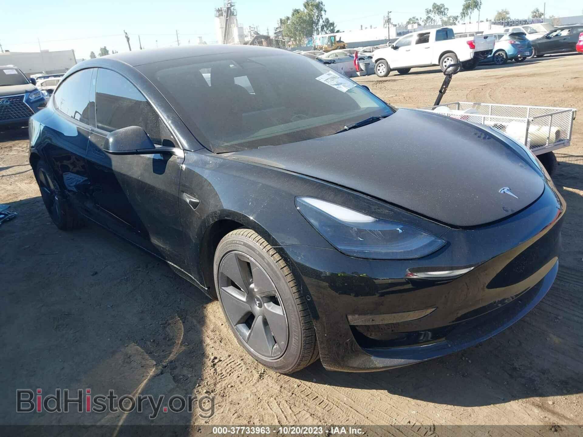 Photo 5YJ3E1EA9NF360690 - TESLA MODEL 3 2022