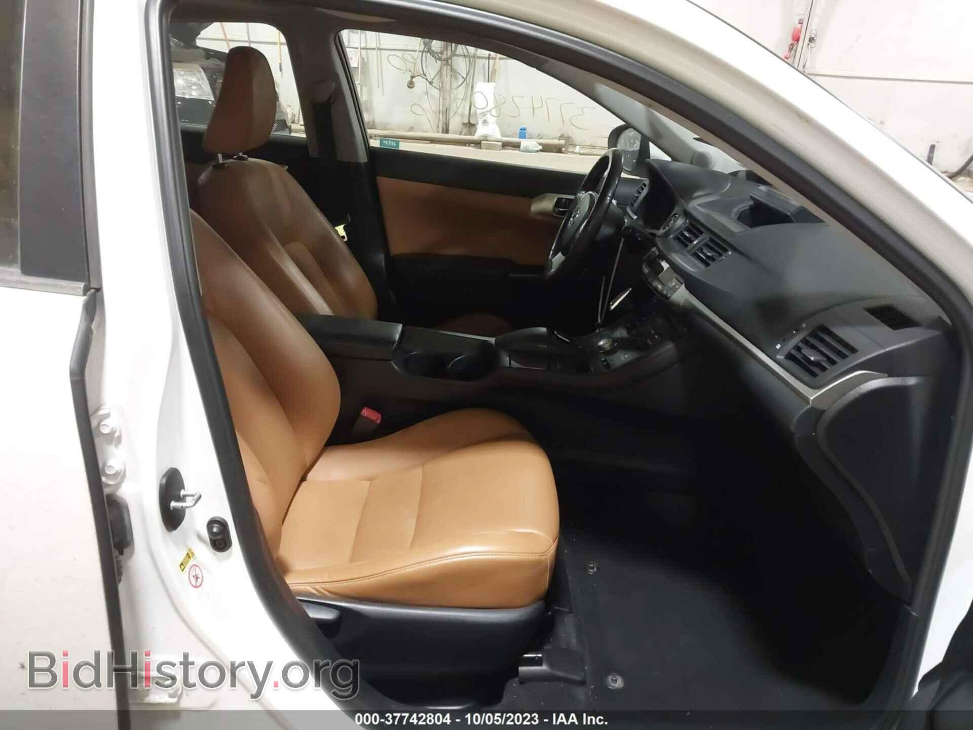 2012 LEXUS CT 200H - VIN: JTHKD5BH9C2094836 - Фото 5