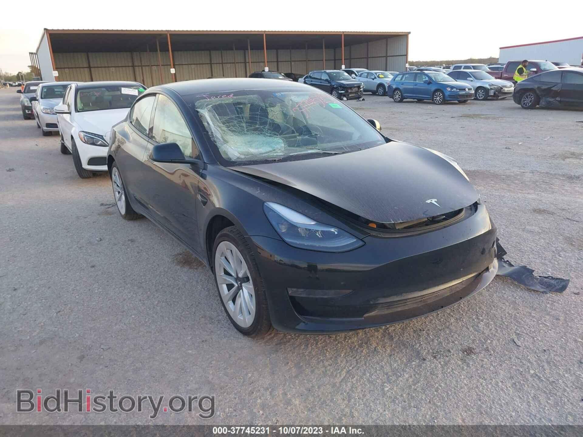 Photo 5YJ3E1EA4NF302597 - TESLA MODEL 3 2022
