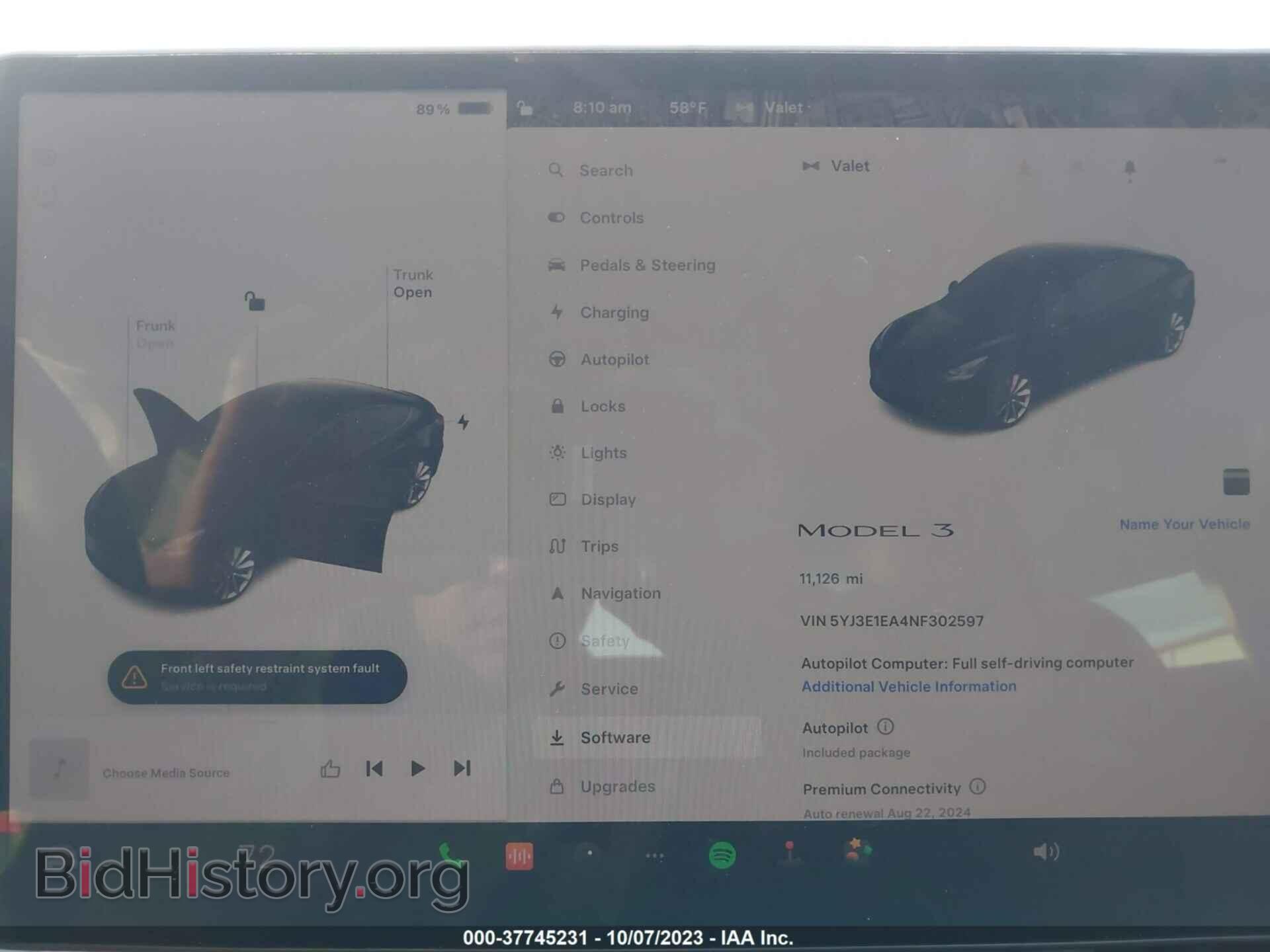 2022 TESLA MODEL 3 - VIN: 5YJ3E1EA4NF302597 - Фото 7