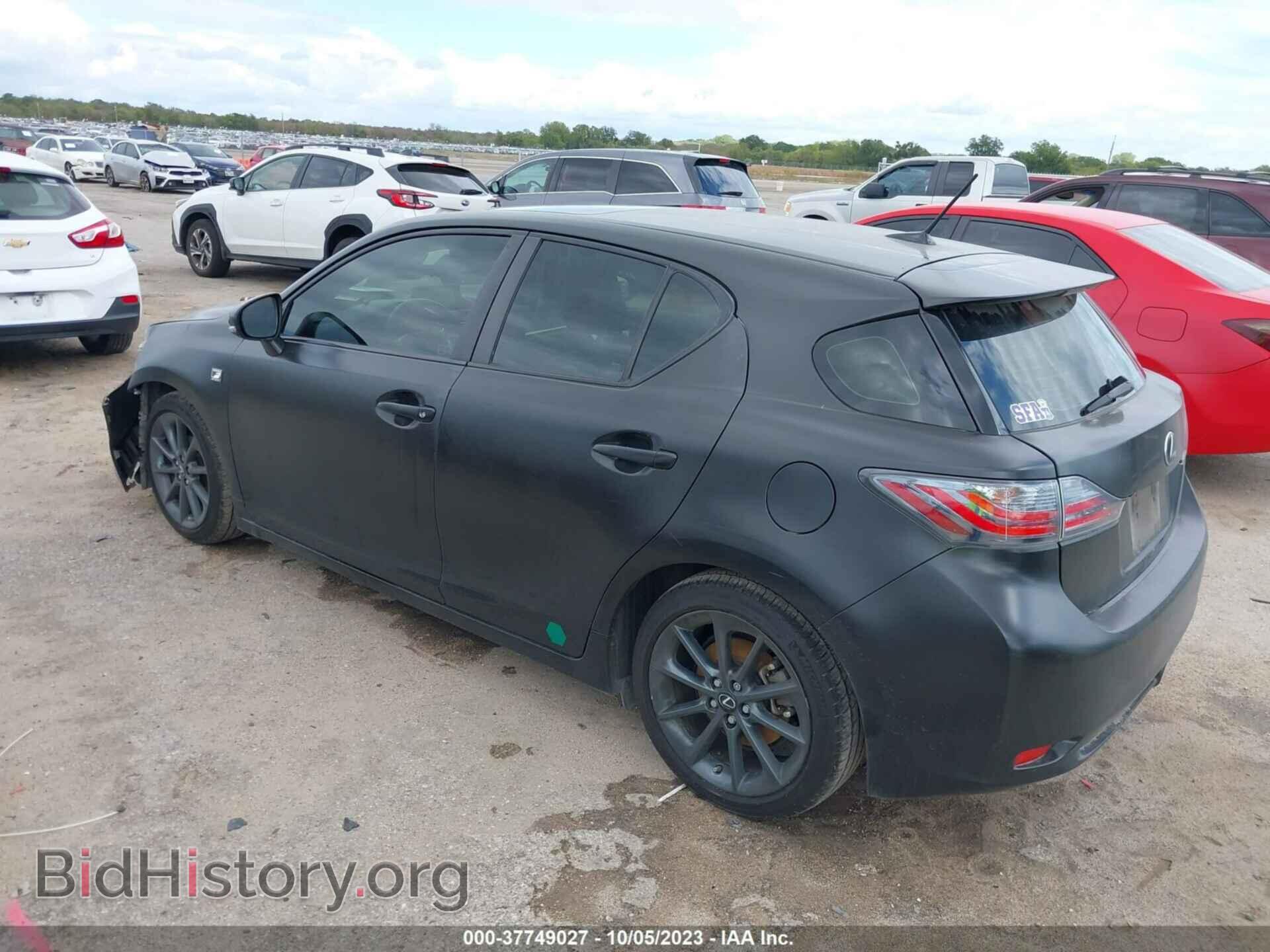 2012 LEXUS CT 200H - VIN: JTHKD5BH1C2119227 - Photo 3