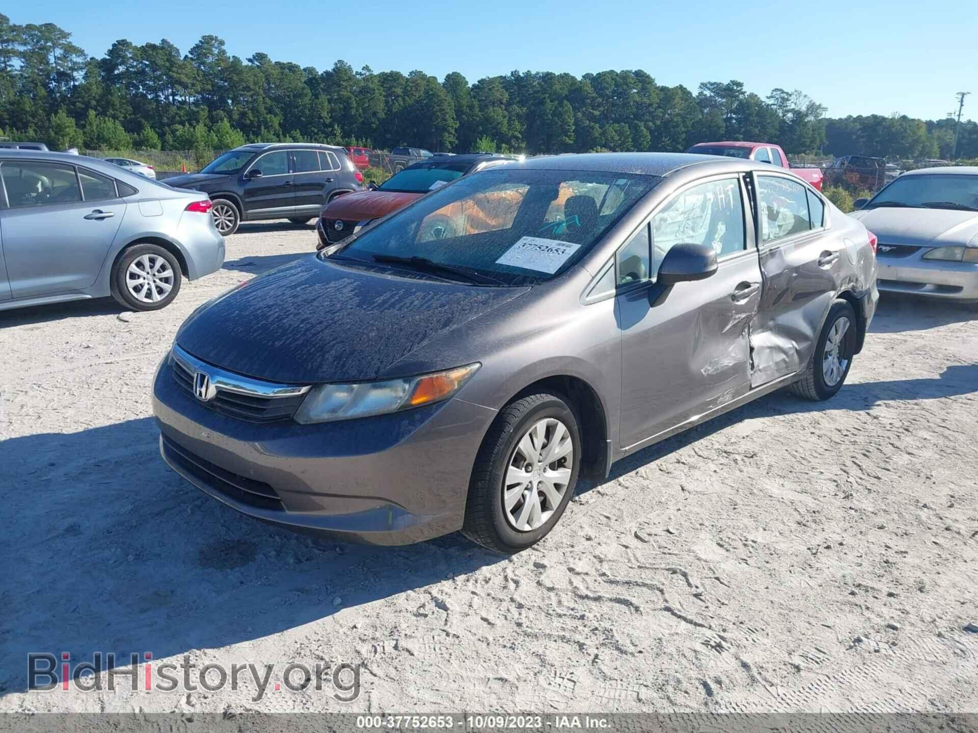 2012 HONDA CIVIC SDN - VIN: 19XFB2F55CE044252 - Фото 2