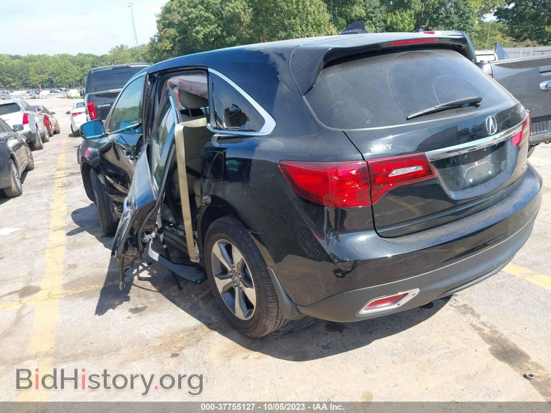 2016 ACURA MDX - VIN: 5FRYD4H27GB061053 - Фото 3