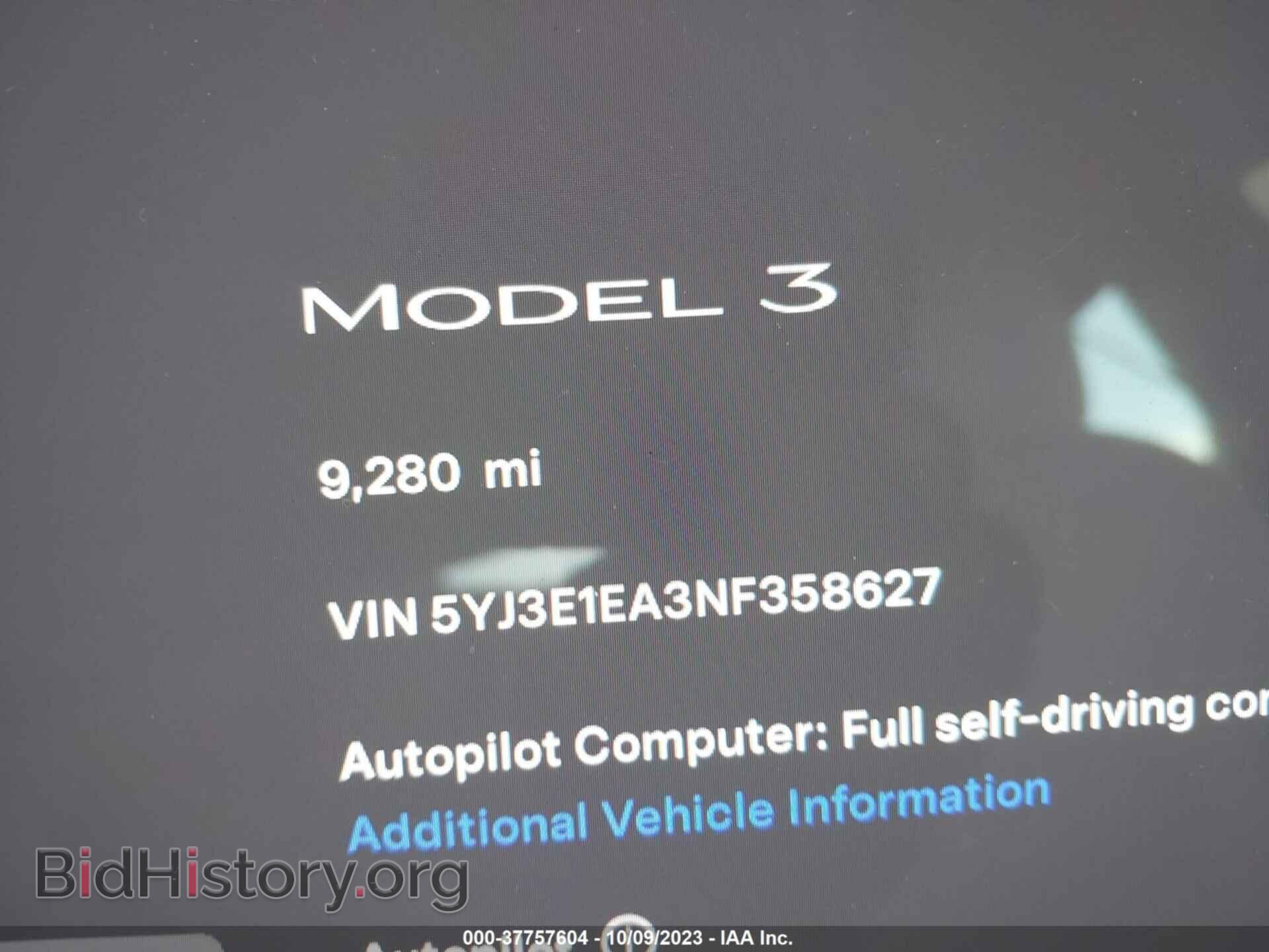 2022 TESLA MODEL 3 - VIN: 5YJ3E1EA3NF358627 - Фото 14