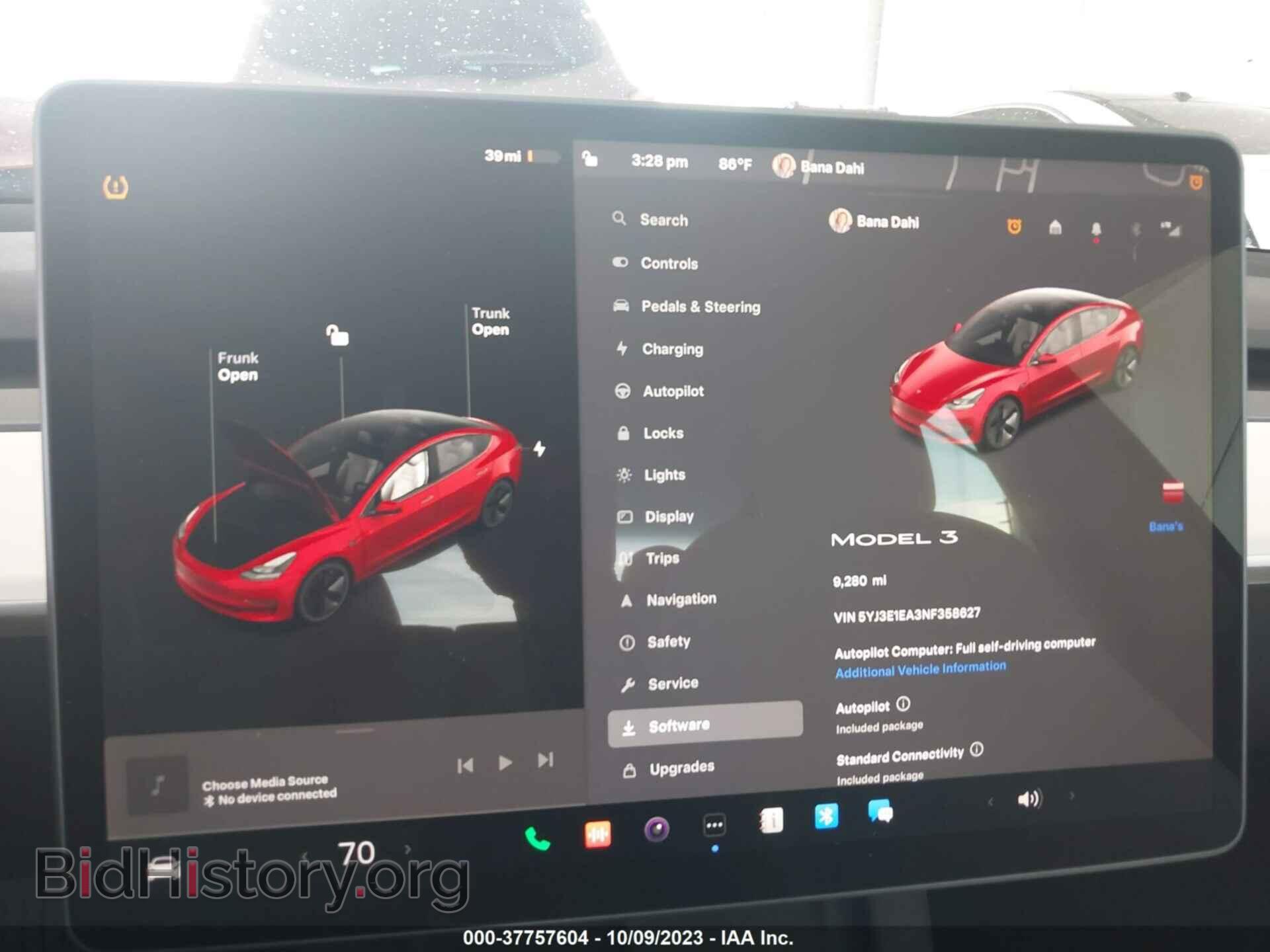 2022 TESLA MODEL 3 - VIN: 5YJ3E1EA3NF358627 - Фото 17