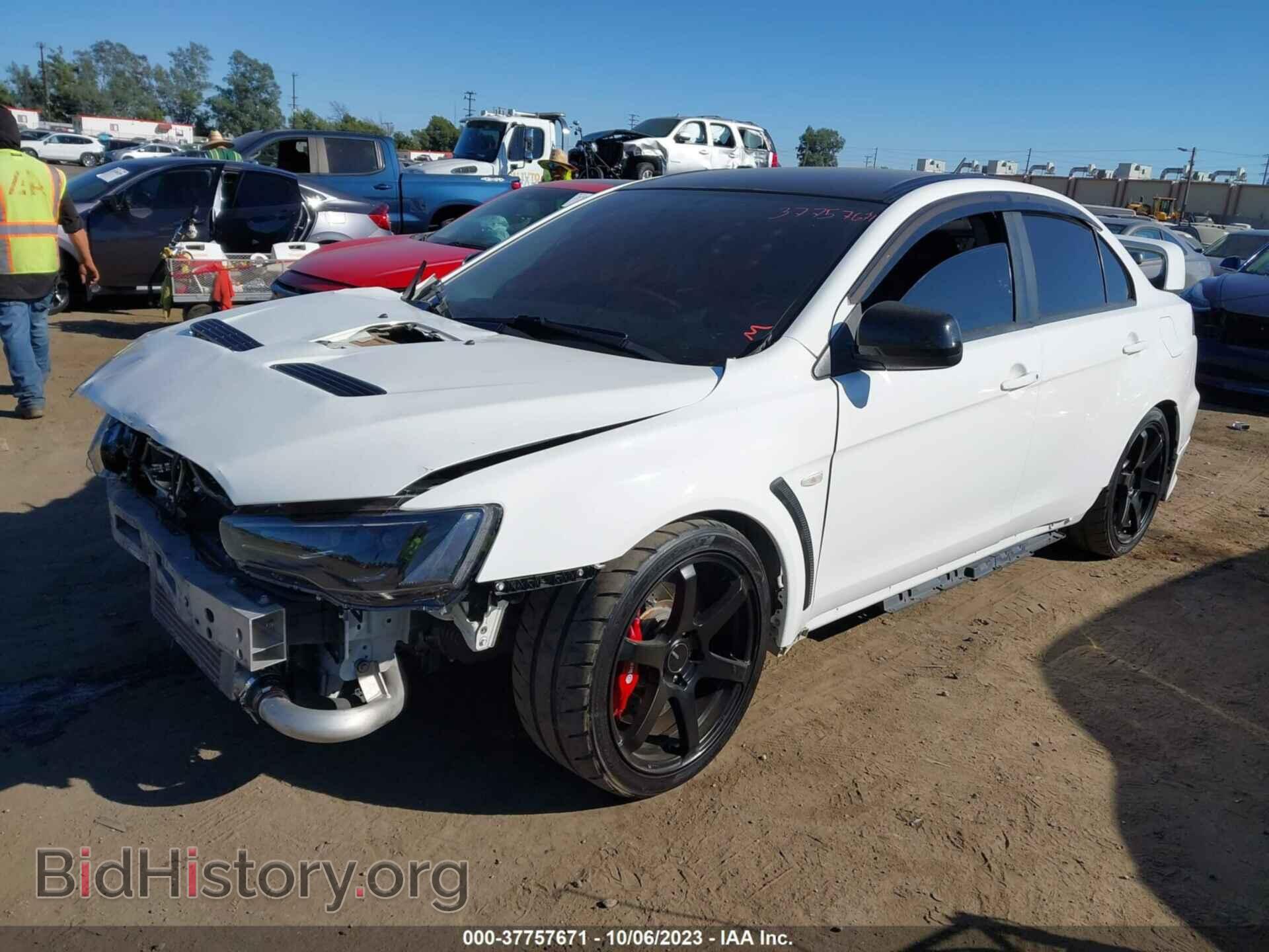 2014 MITSUBISHI LANCER EVOLUTION - VIN: JA32W8FV5EU024589 - Фото 2
