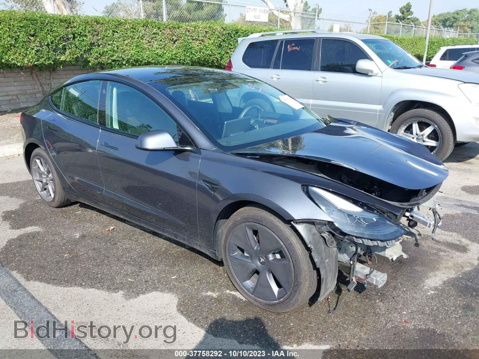 Photo 5YJ3E1EA4NF212866 - TESLA MODEL 3 2022
