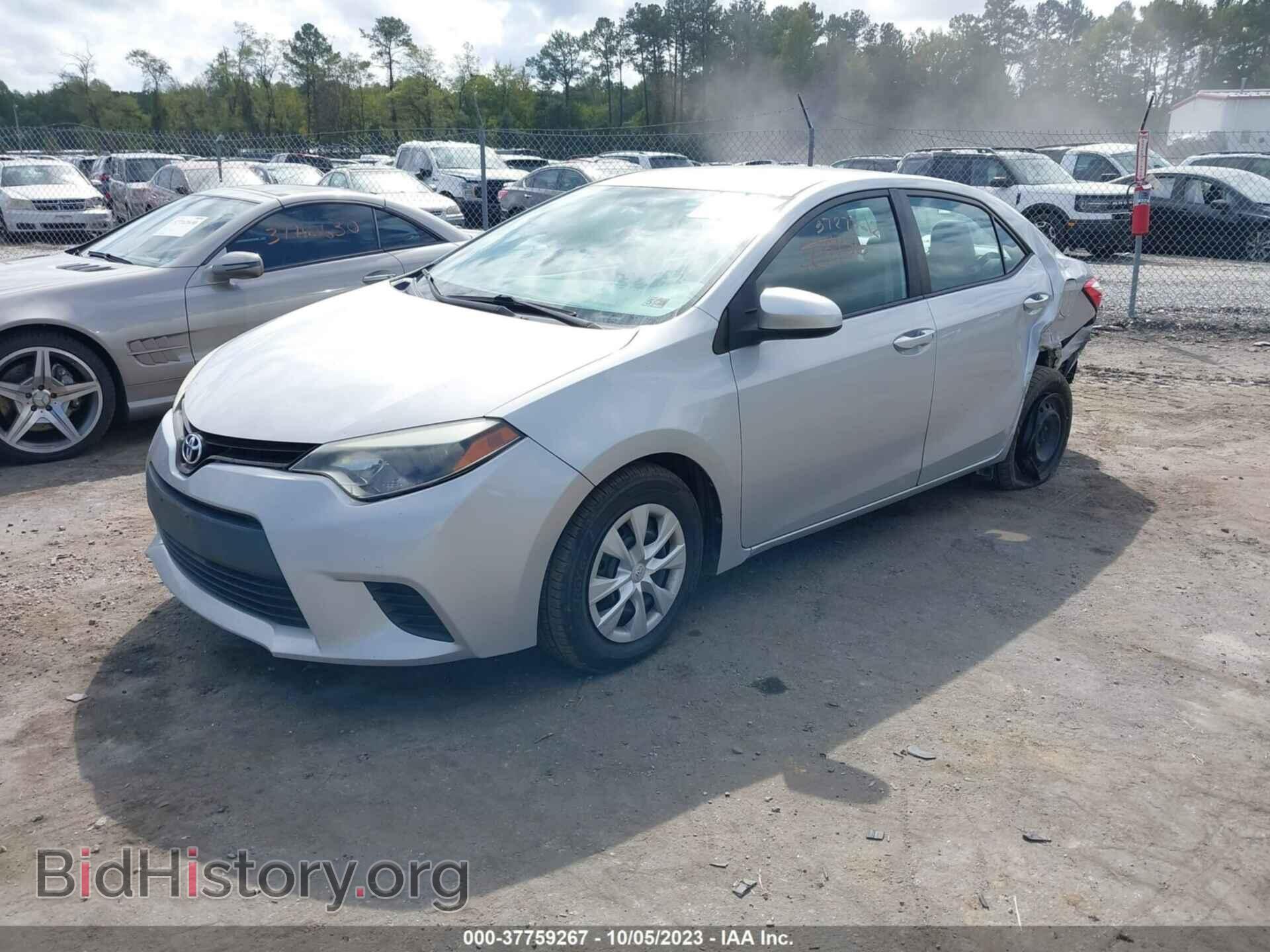 2015 TOYOTA COROLLA - VIN: 2T1BURHE2FC348267 - Фото 2