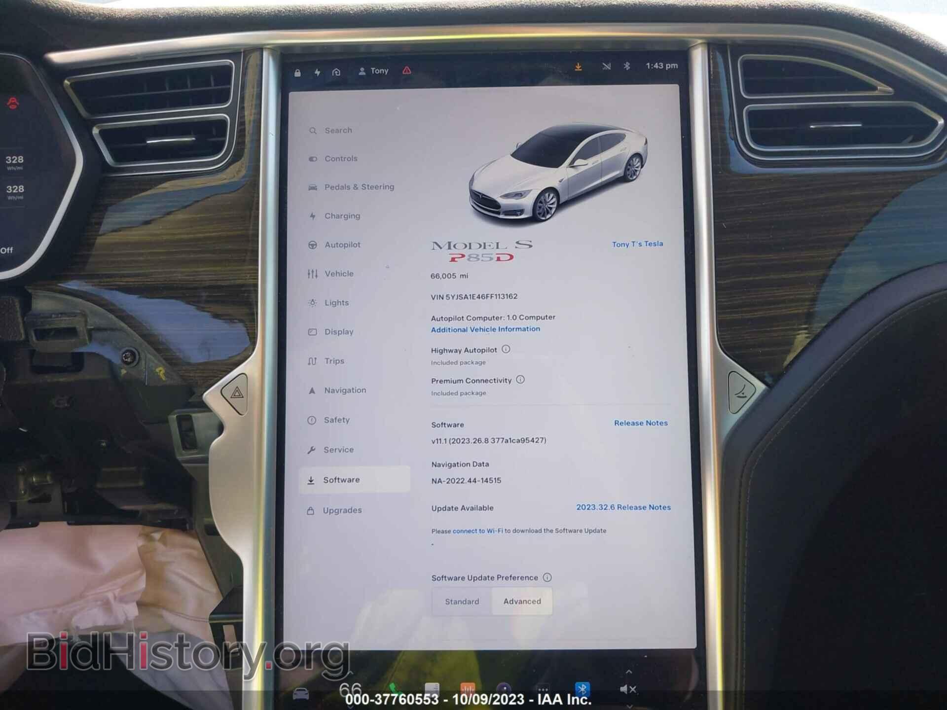2015 TESLA MODEL S - VIN: 5YJSA1E46FF113162 - Photo 17