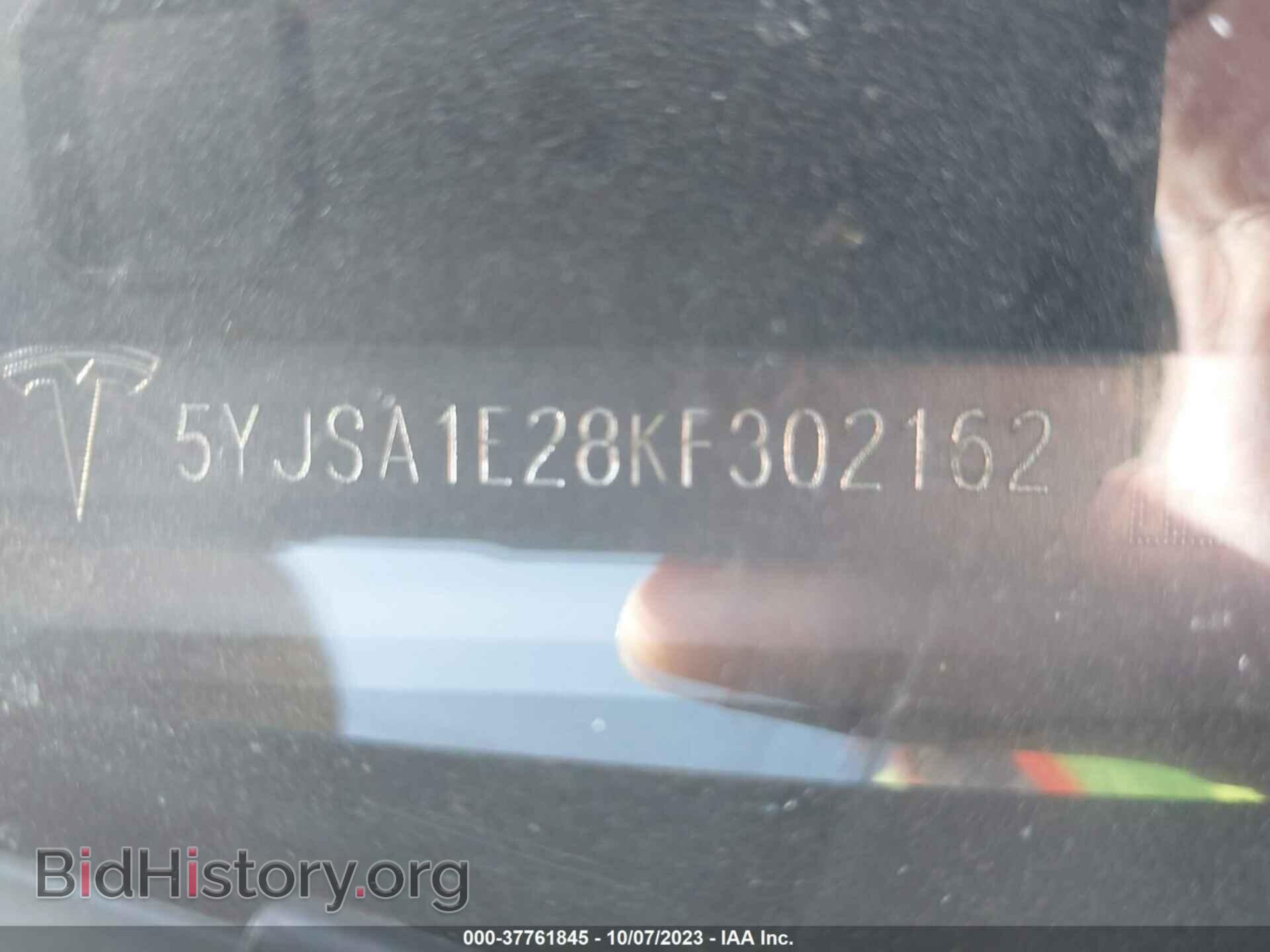 2019 TESLA MODEL S - VIN: 5YJSA1E28KF302162 - Фото 9