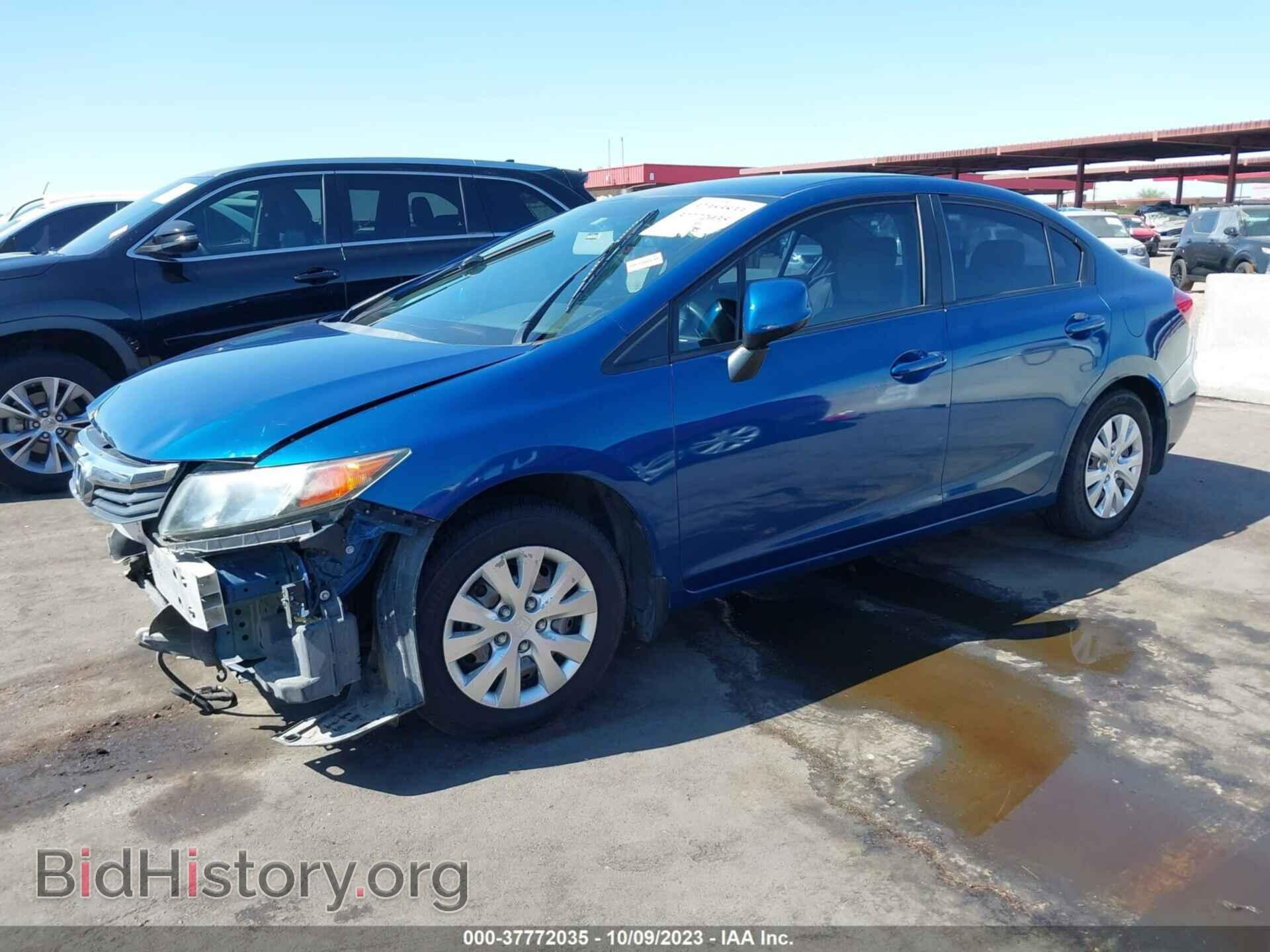 2012 HONDA CIVIC - VIN: 2HGFB2F57CH531376 - Фото 2