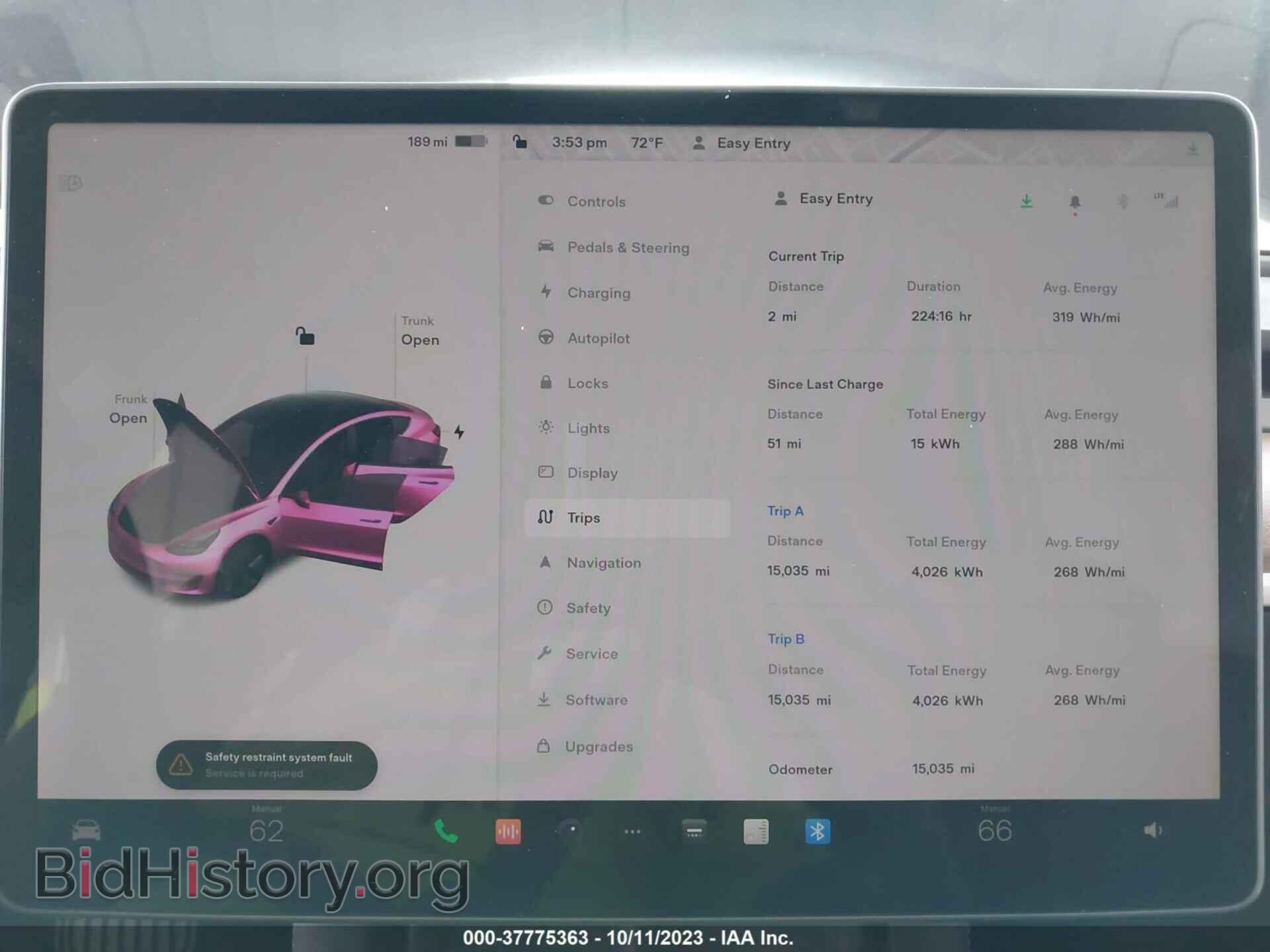 2022 TESLA MODEL 3 - VIN: 5YJ3E1EB2NF273643 - Фото 7