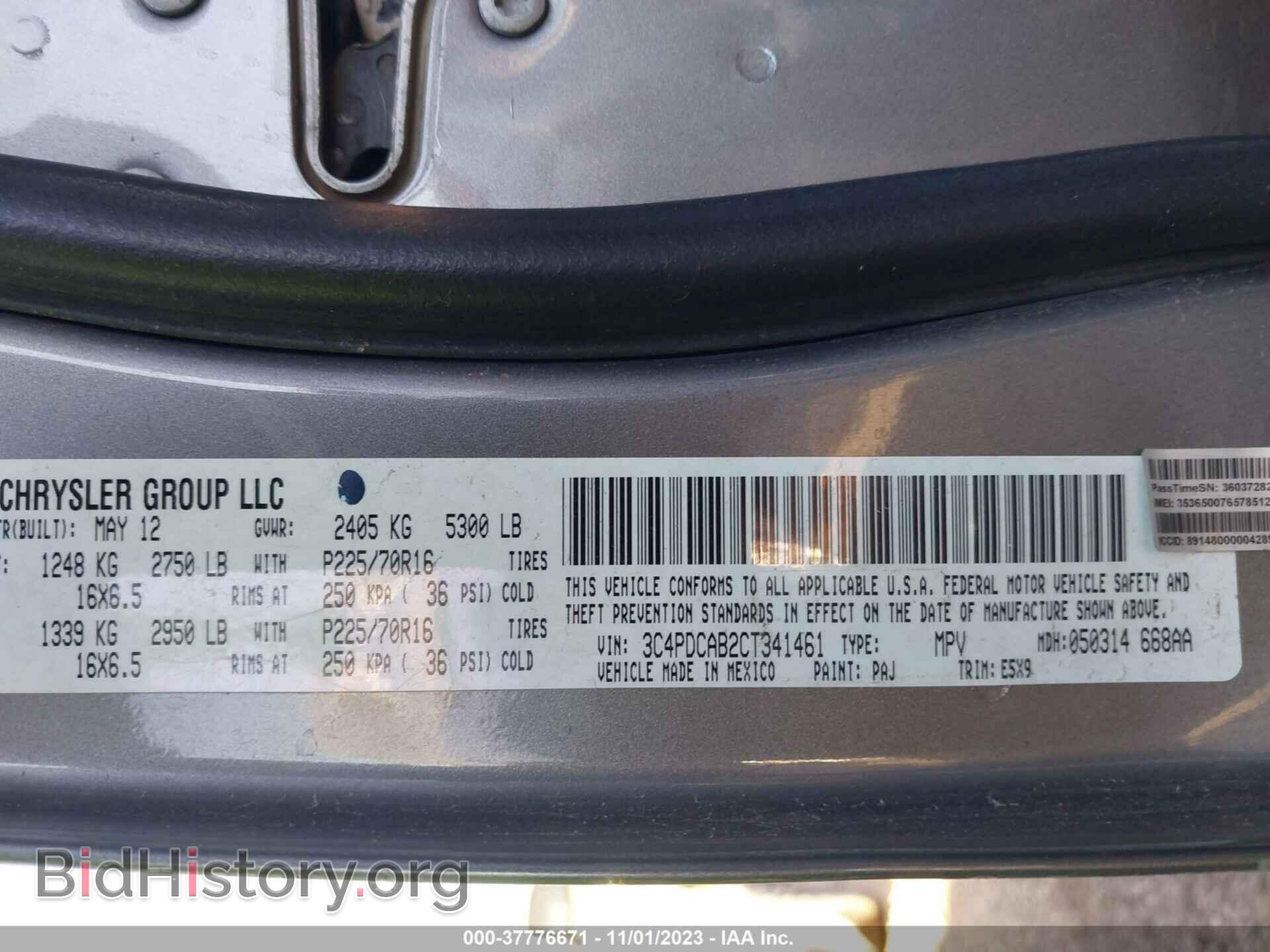 2012 DODGE JOURNEY - VIN: 3C4PDCAB2CT341461 - Photo 9