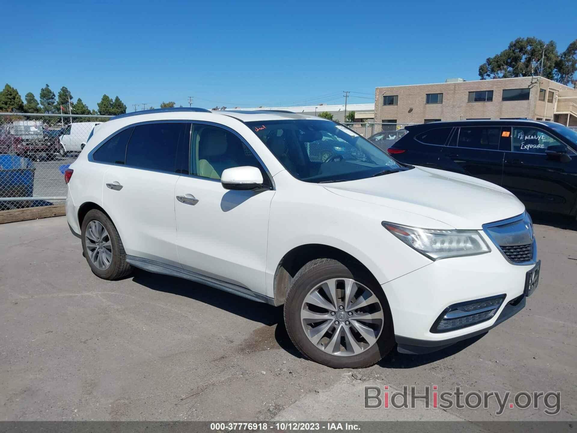 Photo 5FRYD3H48EB002828 - ACURA MDX 2014