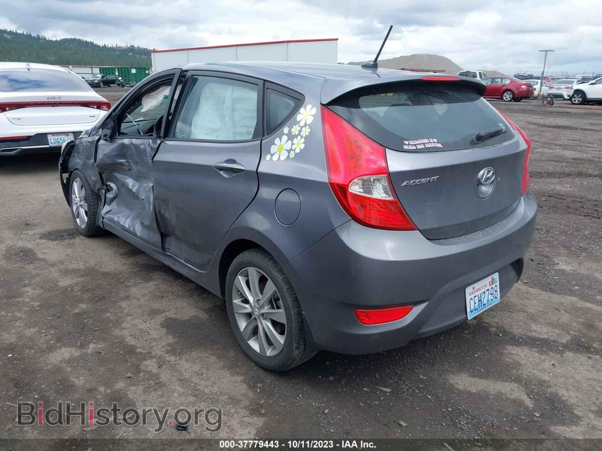 2014 HYUNDAI ACCENT - VIN: KMHCU5AEXEU153893 - Фото 3
