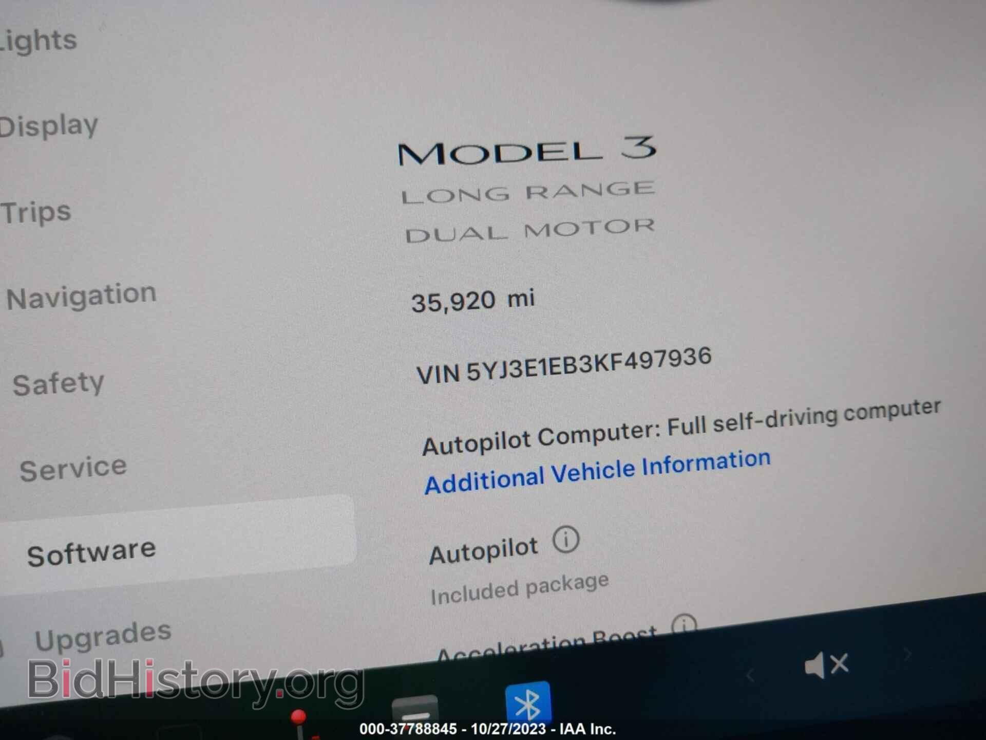 2019 TESLA MODEL 3 - VIN: 5YJ3E1EB3KF497936 - Photo 7