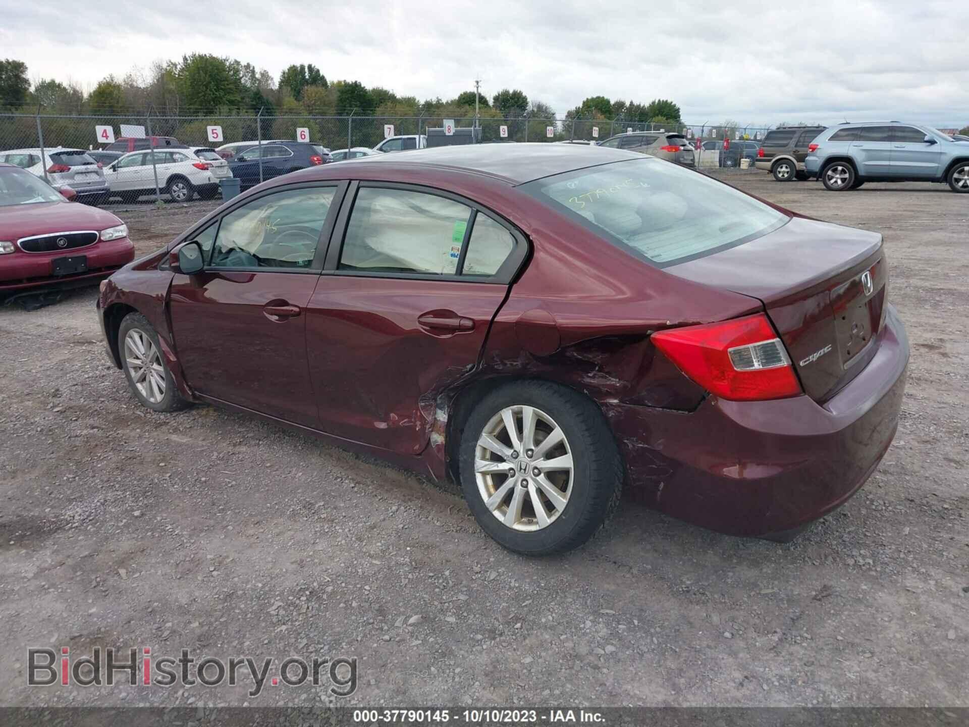 2012 HONDA CIVIC SDN - VIN: 19XFB2F80CE340502 - Фото 3