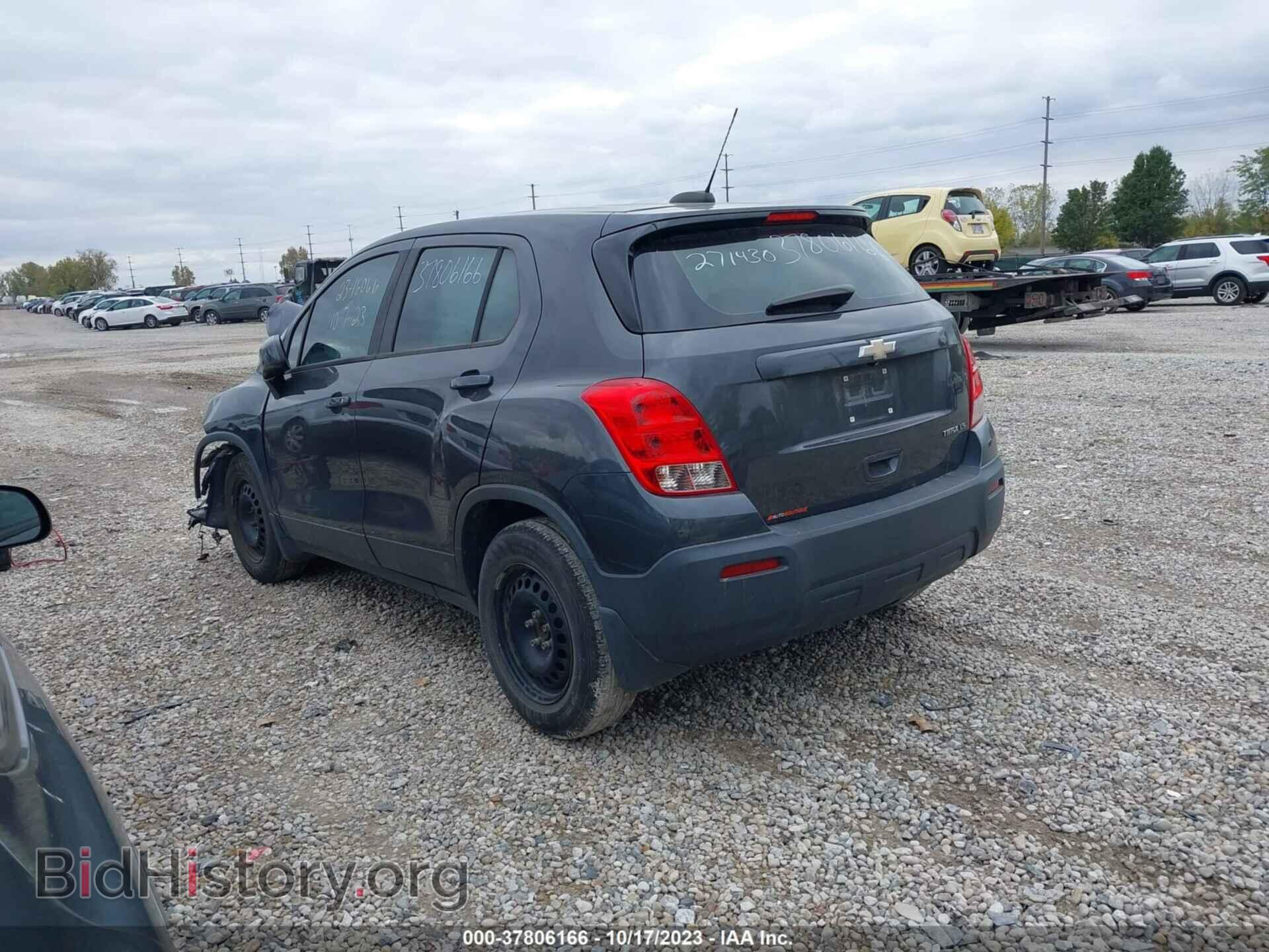 2016 CHEVROLET TRAX - VIN: 3GNCJKSB6GL271430 - Фото 3