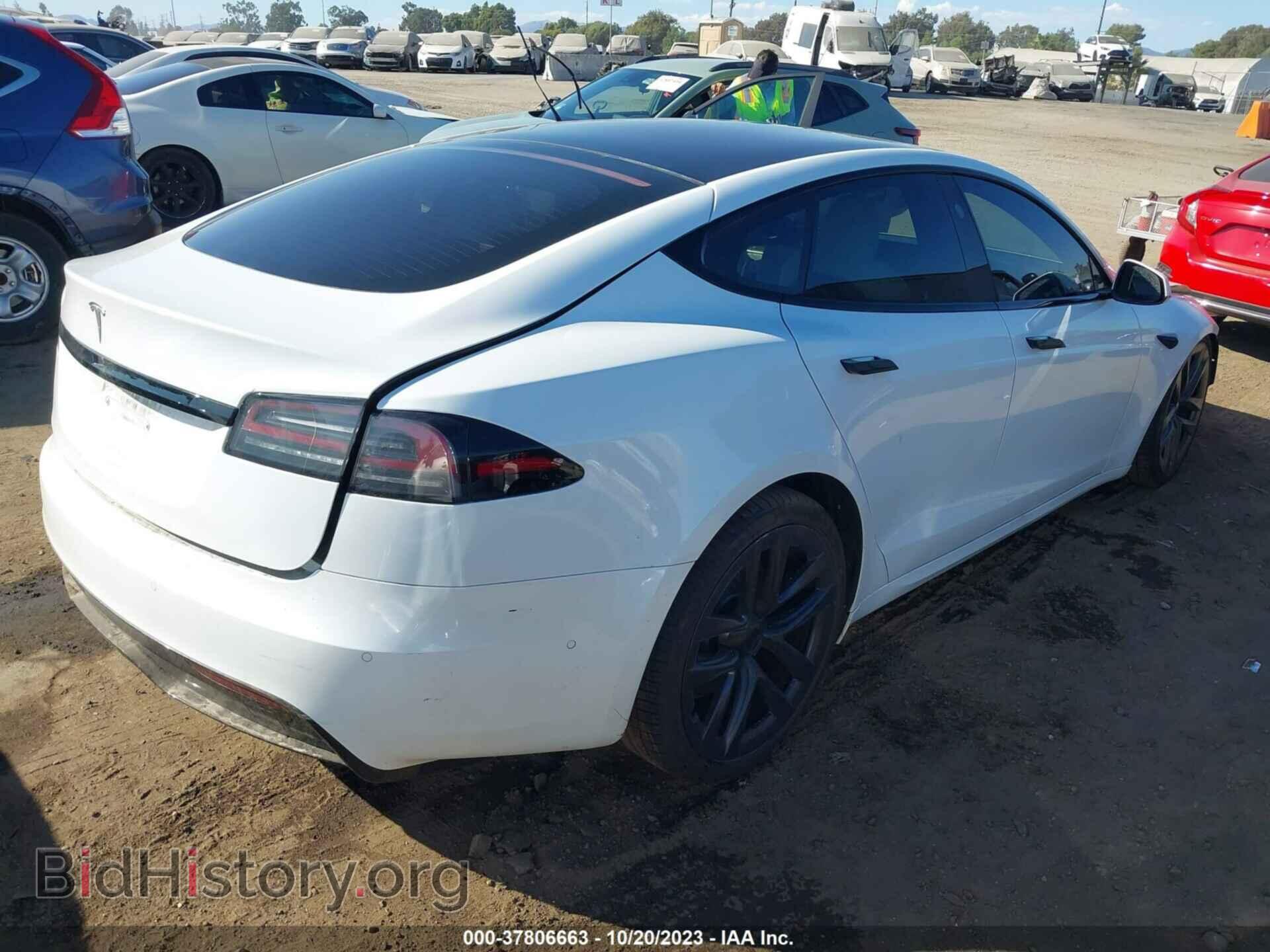 2022 TESLA MODEL S - VIN: 5YJSA1E53NF474601 - Photo 4