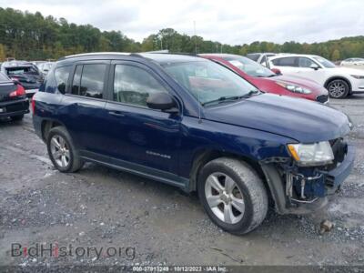 2012 Jeep COMPASS Sport, blue — VIN 1C4NJCBB8CD586608, IAAI