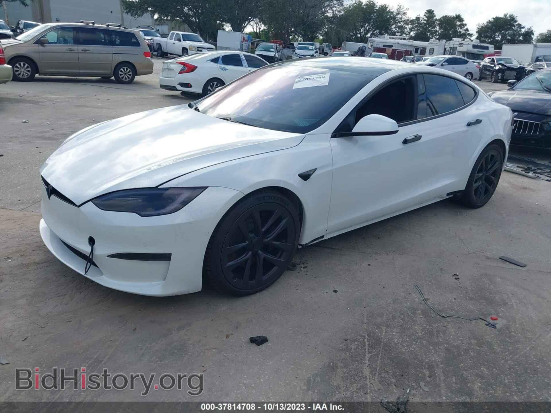 2022 TESLA MODEL S - VIN: 5YJSA1E54NF476308 - Фото 2