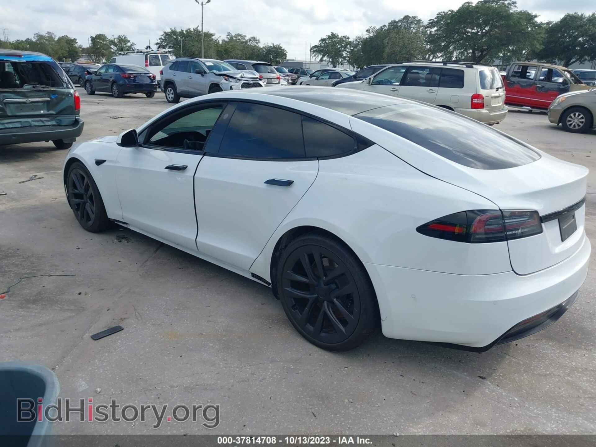 2022 TESLA MODEL S - VIN: 5YJSA1E54NF476308 - Фото 3