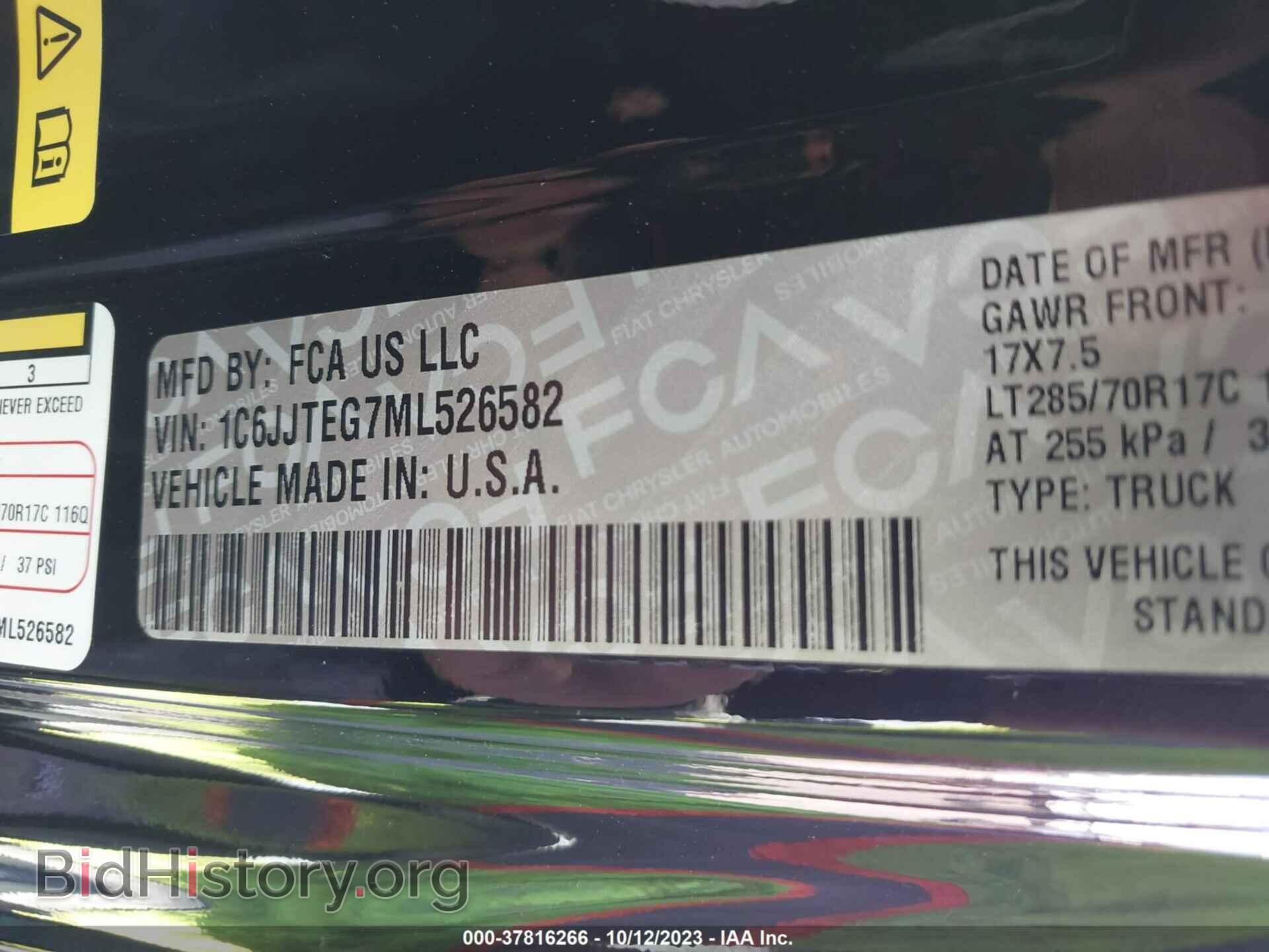2021 JEEP GLADIATOR - VIN: 1C6JJTEG7ML526582 - Photo 9
