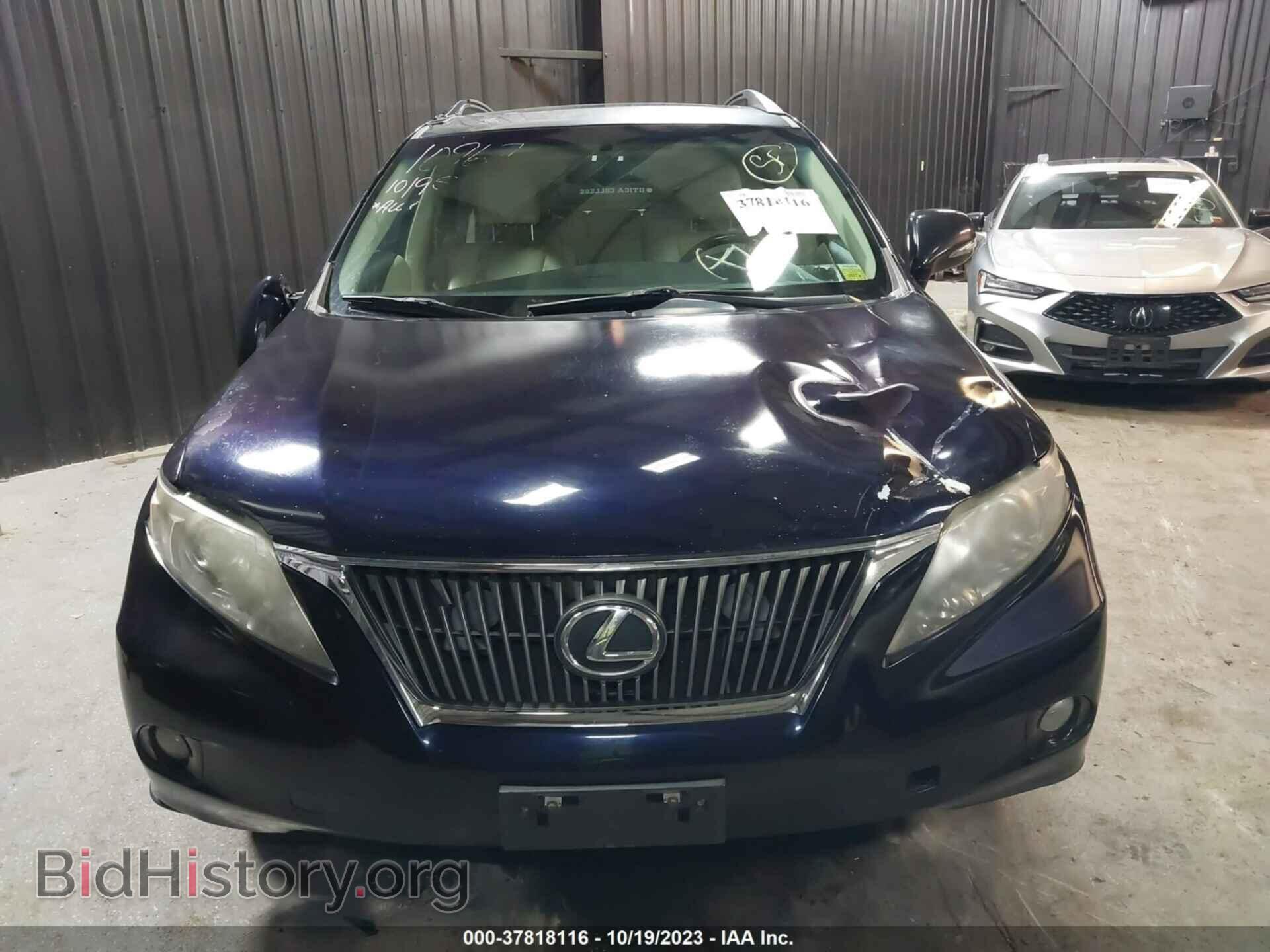 2010 LEXUS RX 350 - VIN: 2T2BK1BA0AC036403 - Фото 12