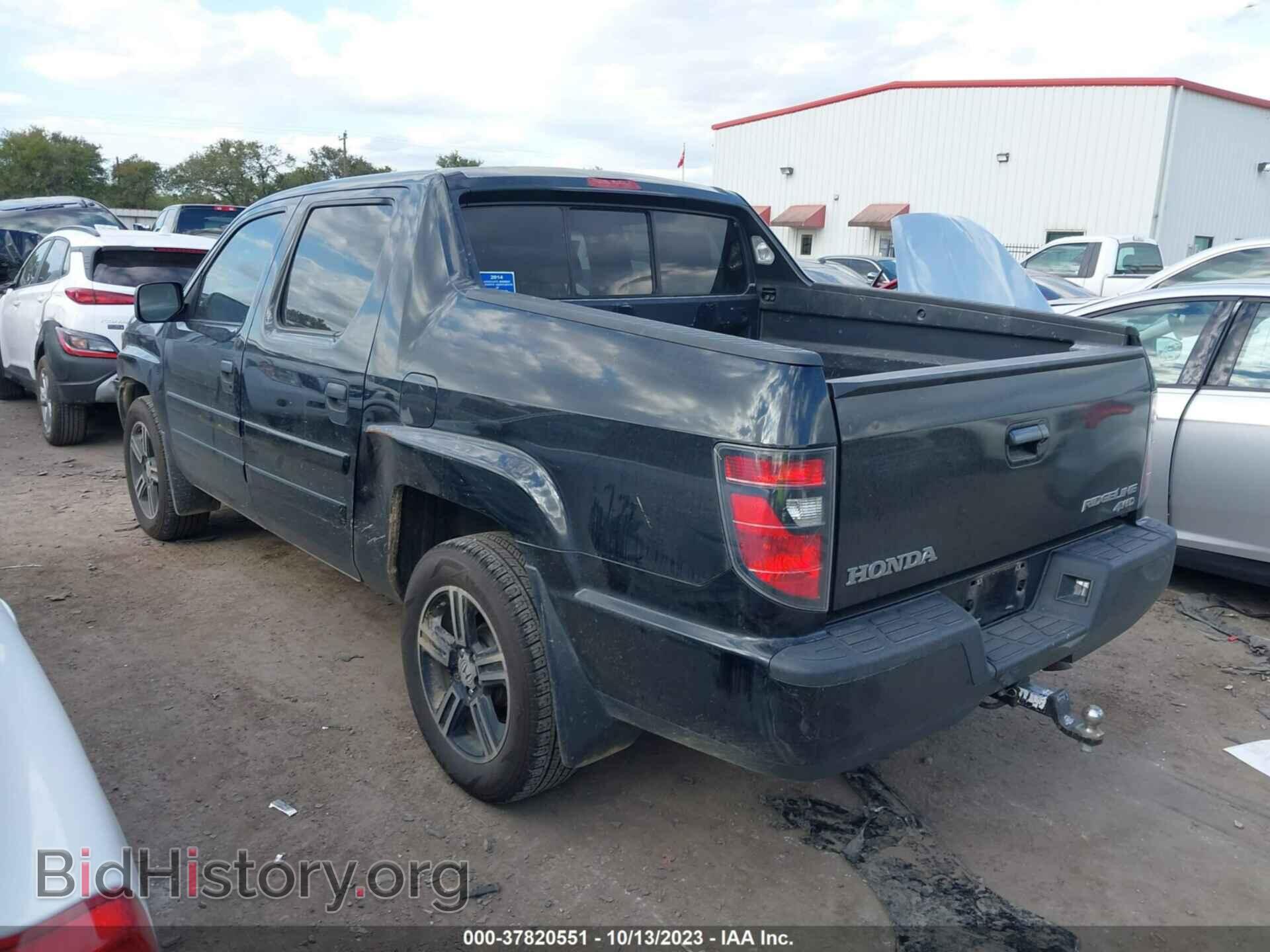 2014 HONDA RIDGELINE - VIN: 5FPYK1F75EB002270 - Фото 3