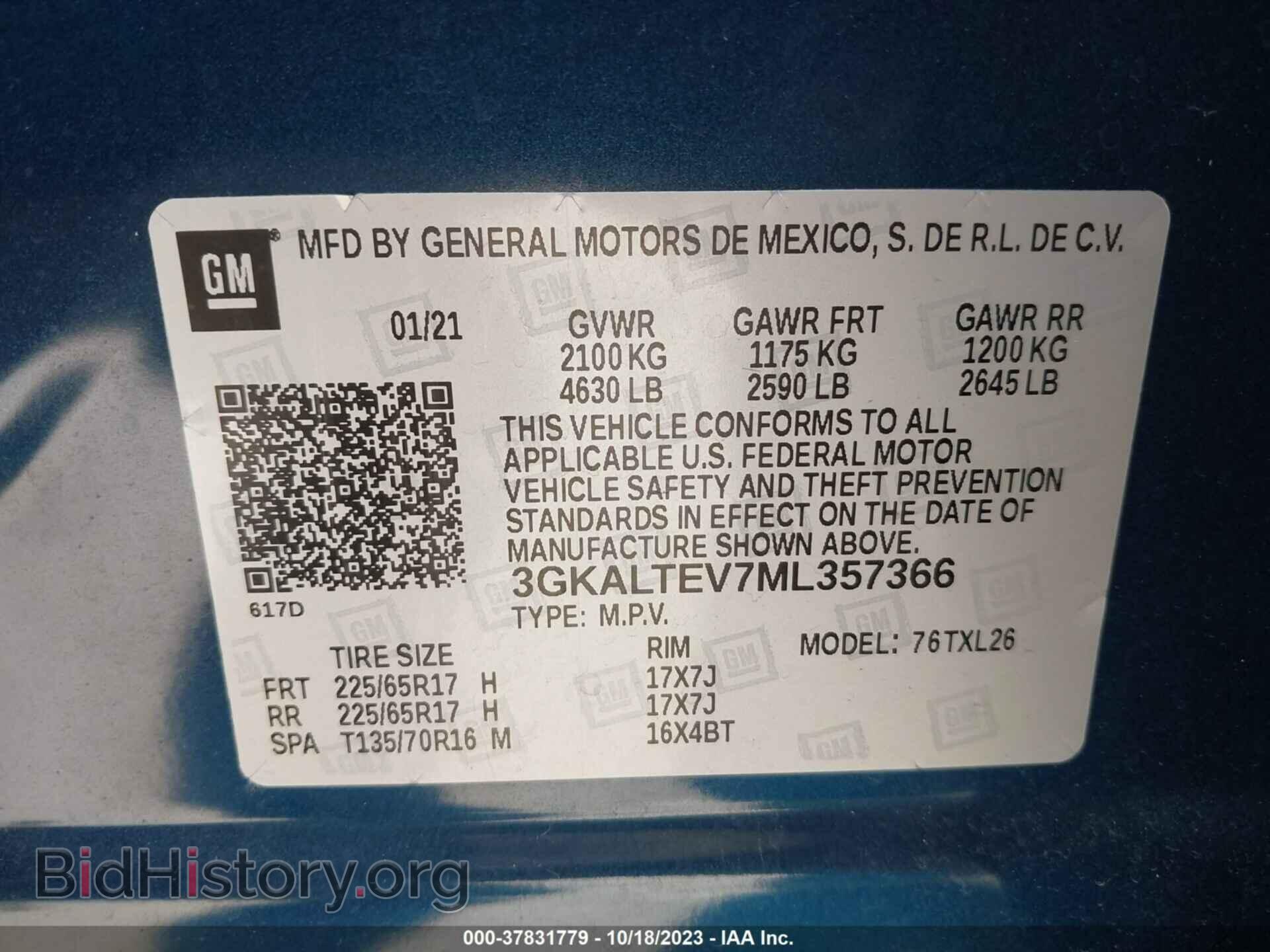 2021 GMC TERRAIN - VIN: 3GKALTEV7ML357366 - Photo 9