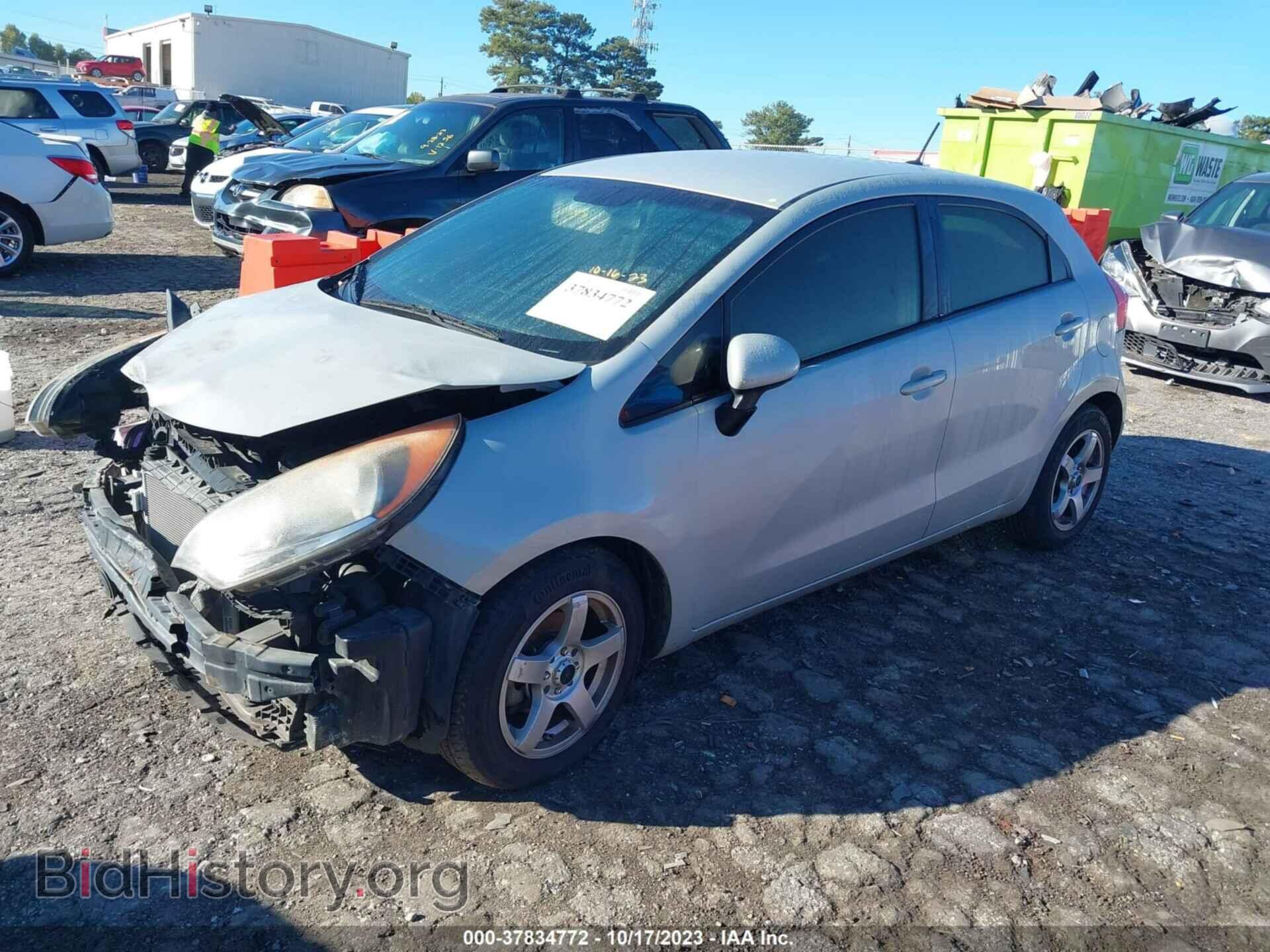 2013 KIA RIO - VIN: KNADN5A37D6128437 - Фото 2