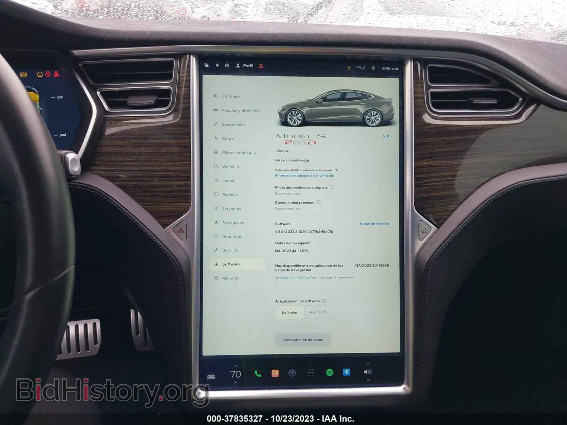 2015 TESLA MODEL S - VIN: 5YJSA1E40FF114338 - Photo 19