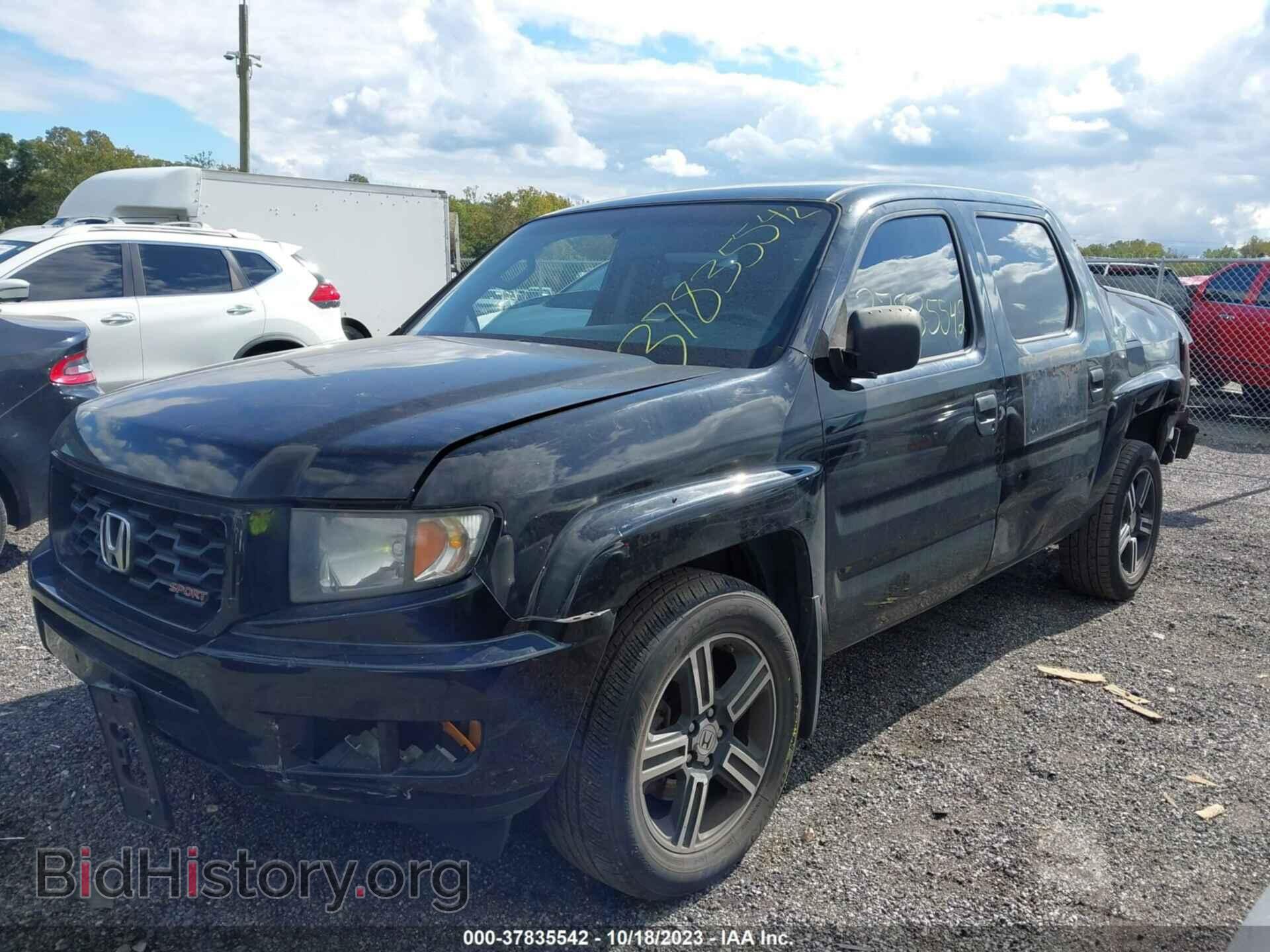 2012 HONDA RIDGELINE - VIN: 5FPYK1F79CB455529 - Фото 2