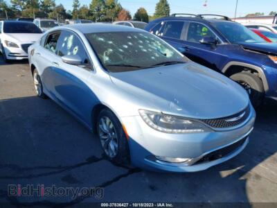 2015 Chrysler 200 C, голубой — VIN 1C3CCCCB7FN742639, IAAI