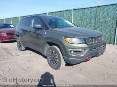 2021 Jeep COMPASS Trailhawk, зеленый — VIN 3C4NJDDB0MT519869, IAAI