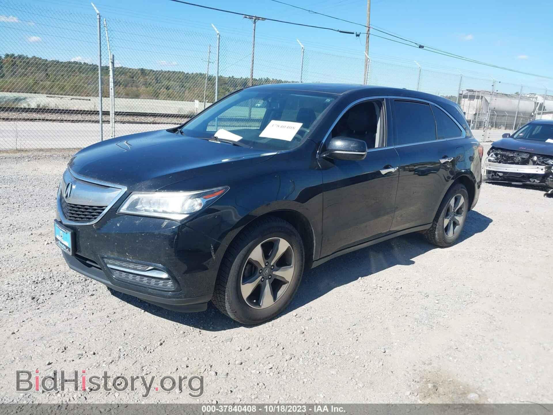 2014 ACURA MDX - VIN: 5FRYD4H26EB044340 - Photo 2