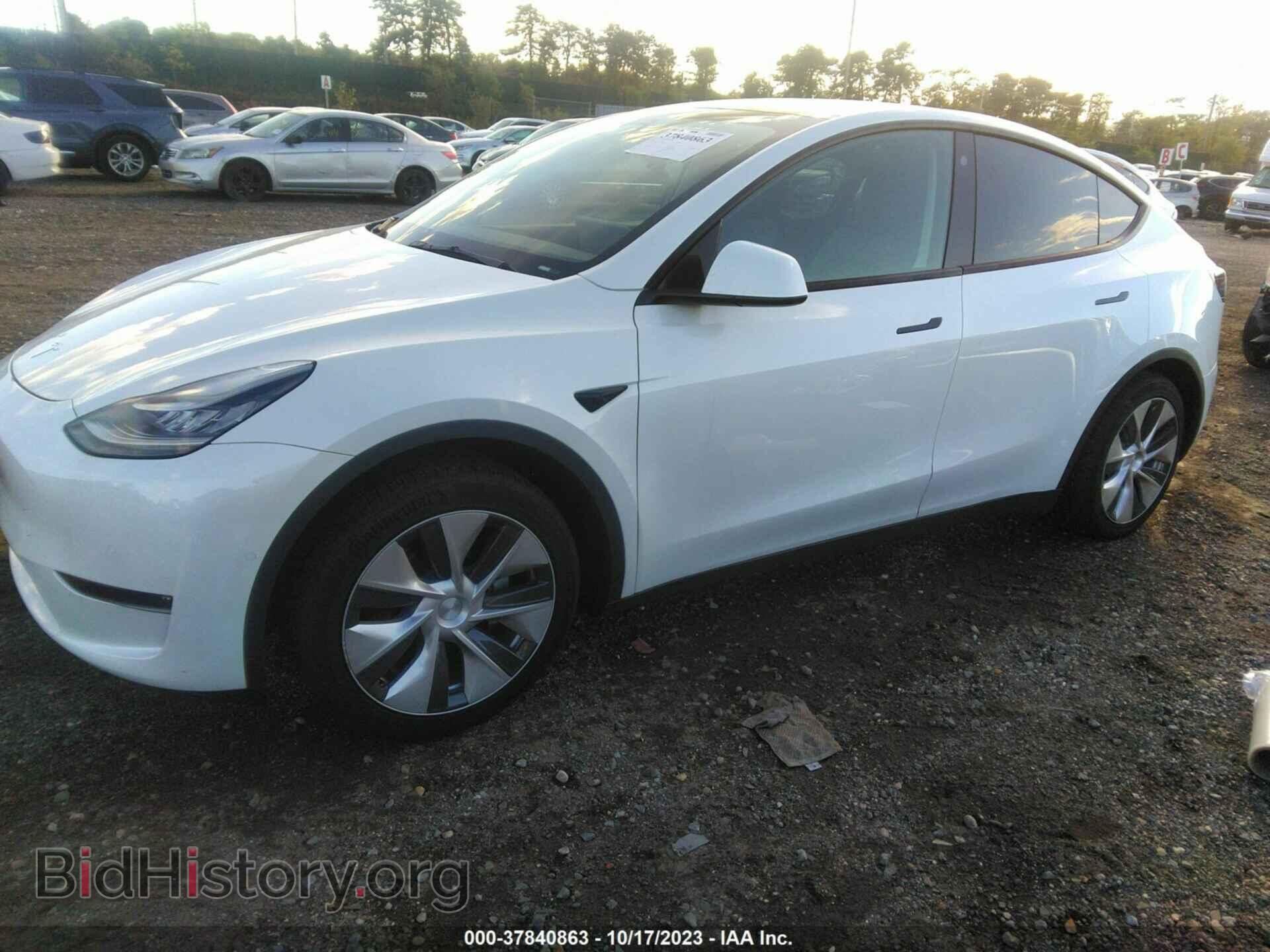2022 TESLA MODEL Y - VIN: 7SAYGAEEXNF378962 - Фото 2