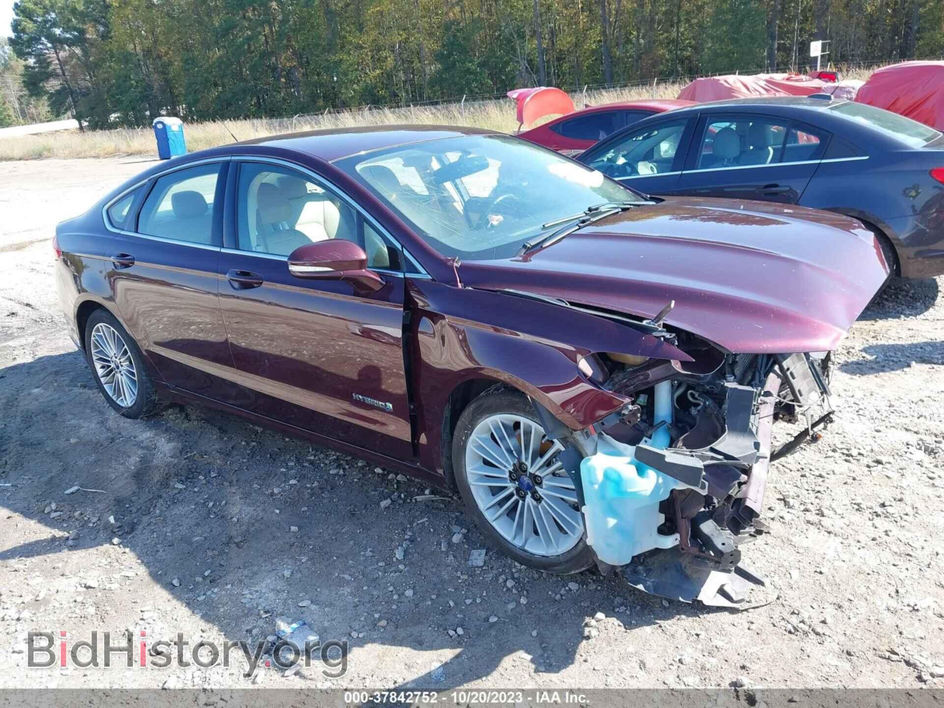 Photo 3FA6P0LU3DR336497 - FORD FUSION HYBRID 2013