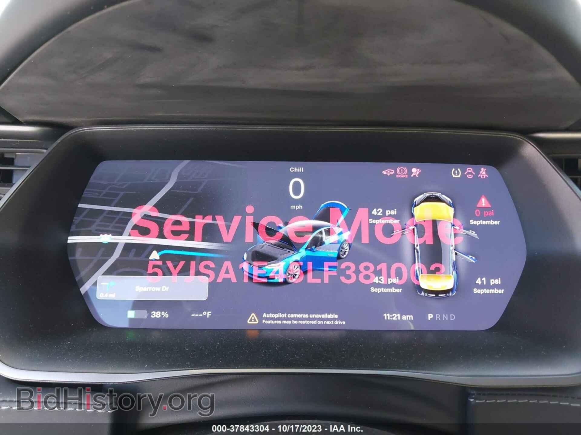 2020 TESLA MODEL S - VIN: 5YJSA1E45LF381003 - Фото 7