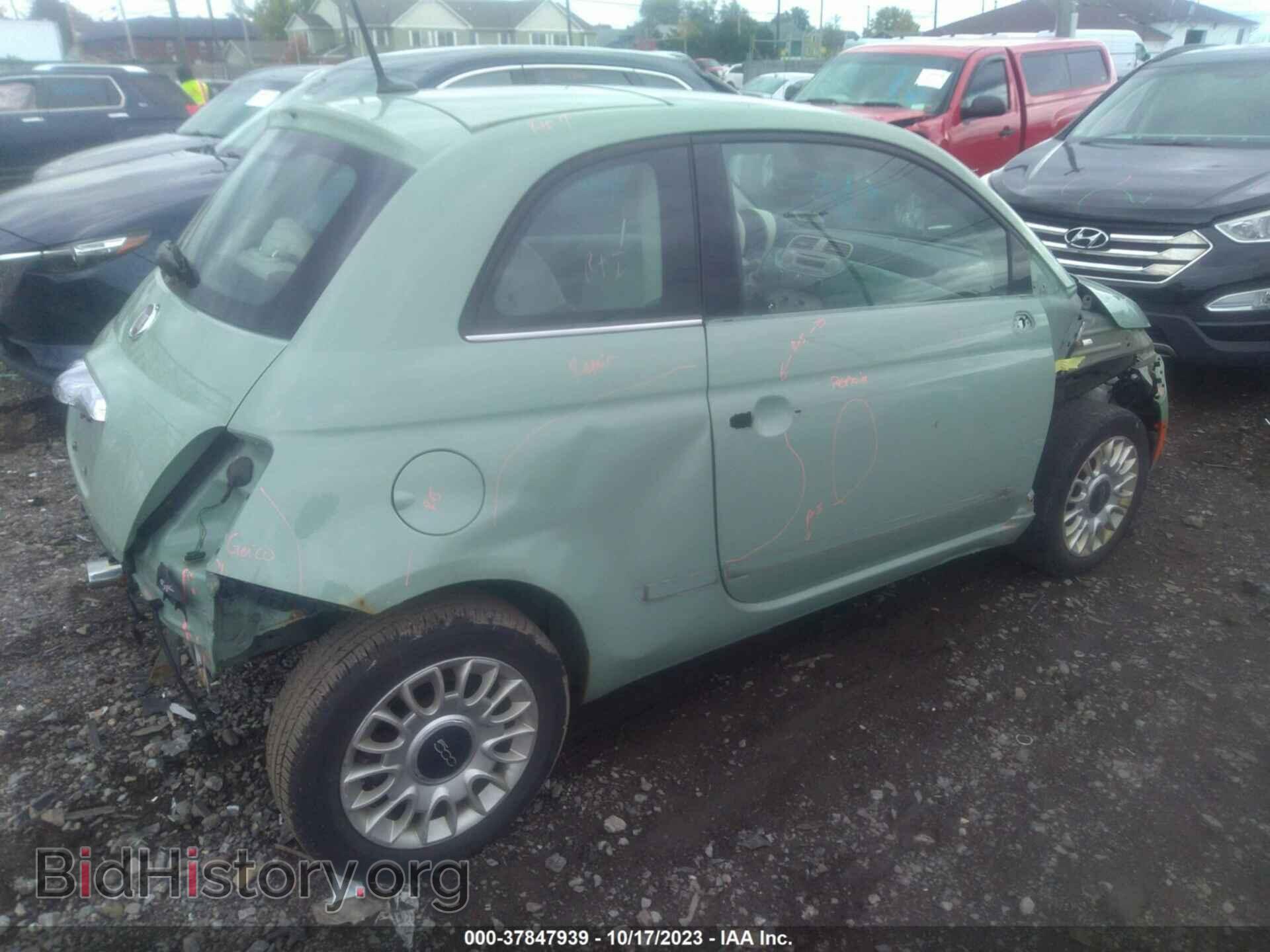 2012 FIAT 500 - VIN: 3C3CFFCR3CT140483 - Фото 4