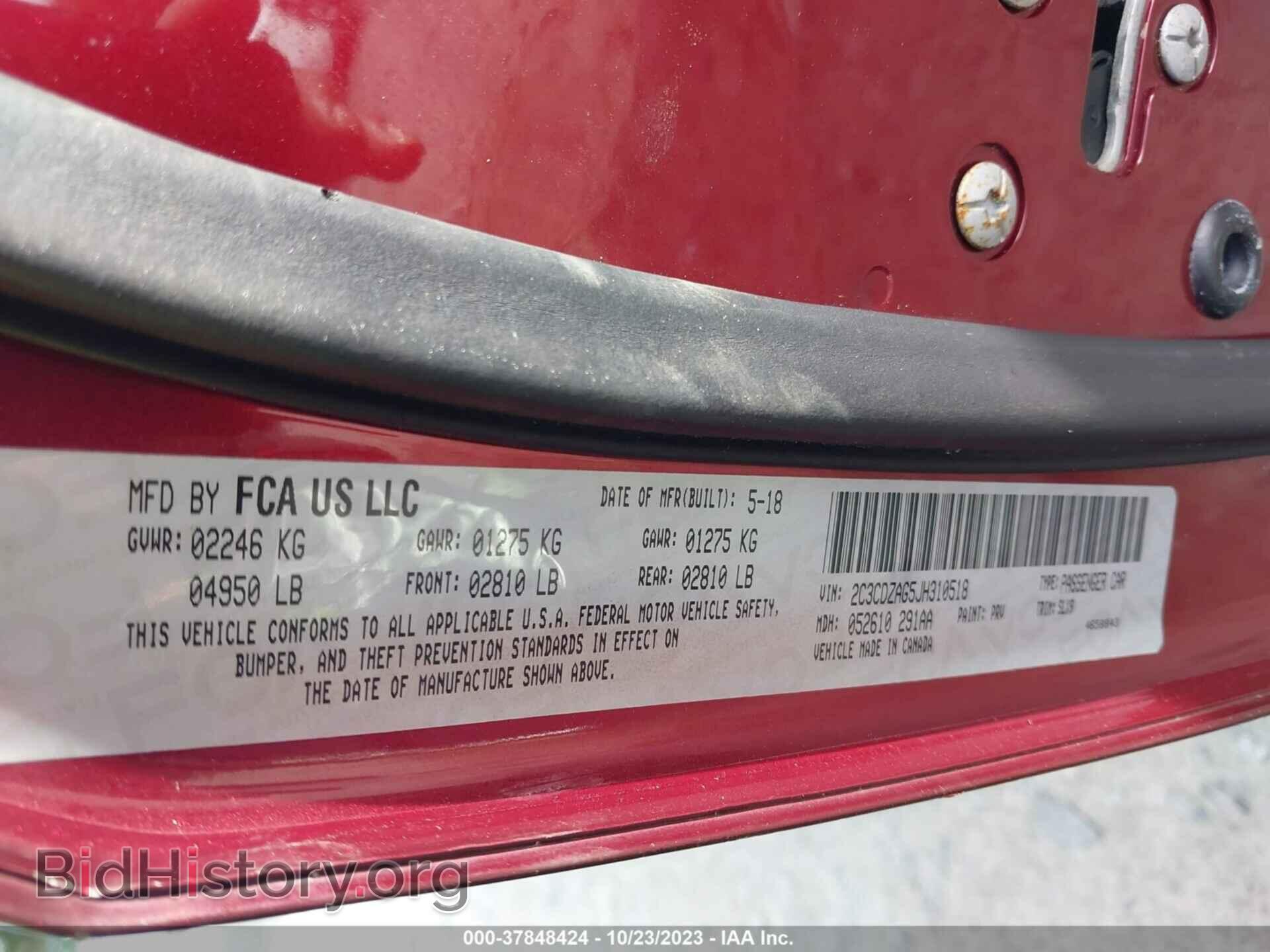 2018 DODGE CHALLENGER - VIN: 2C3CDZAG5JH310518 - Фото 9