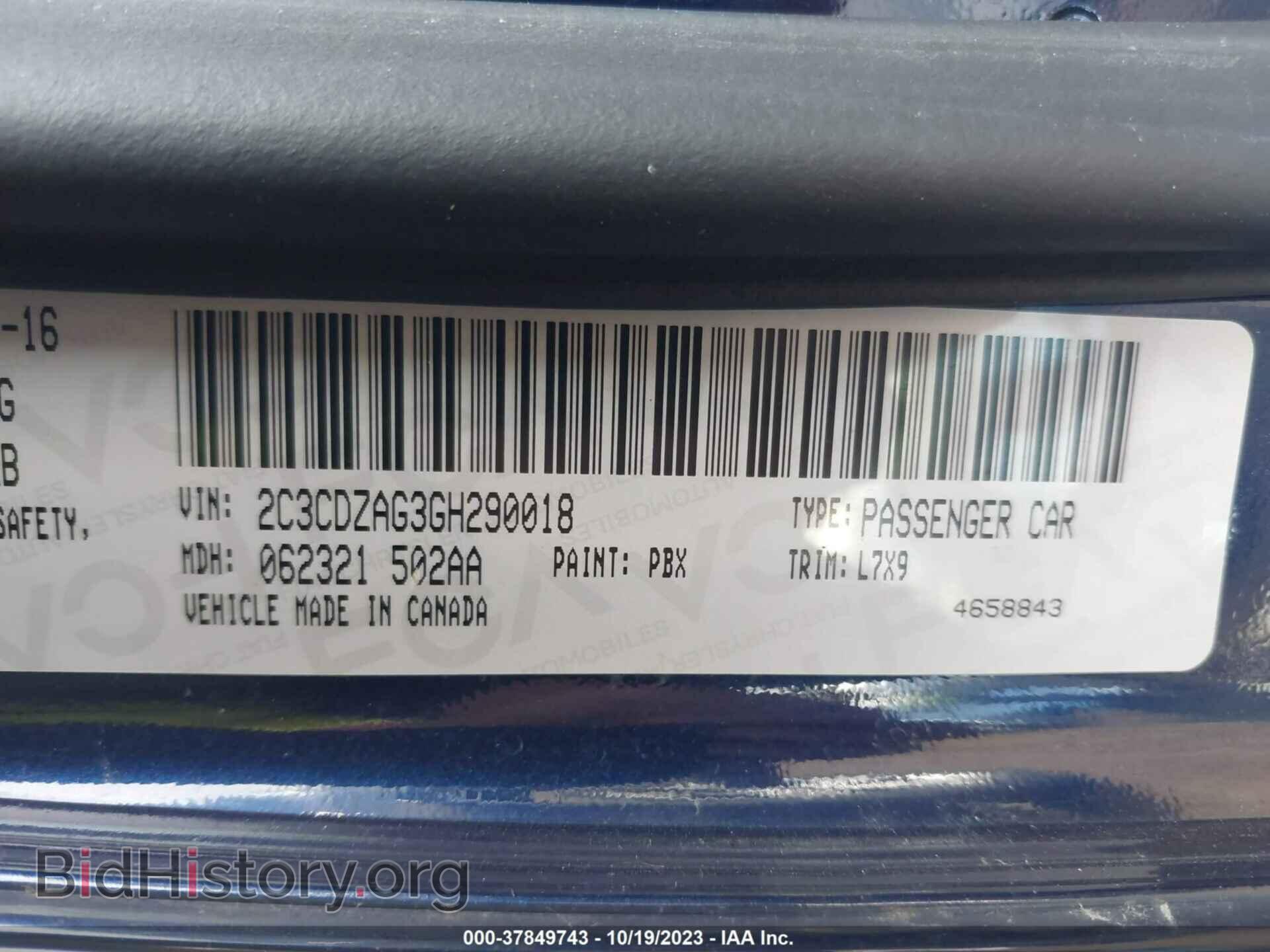 2016 DODGE CHALLENGER - VIN: 2C3CDZAG3GH290018 - Photo 9