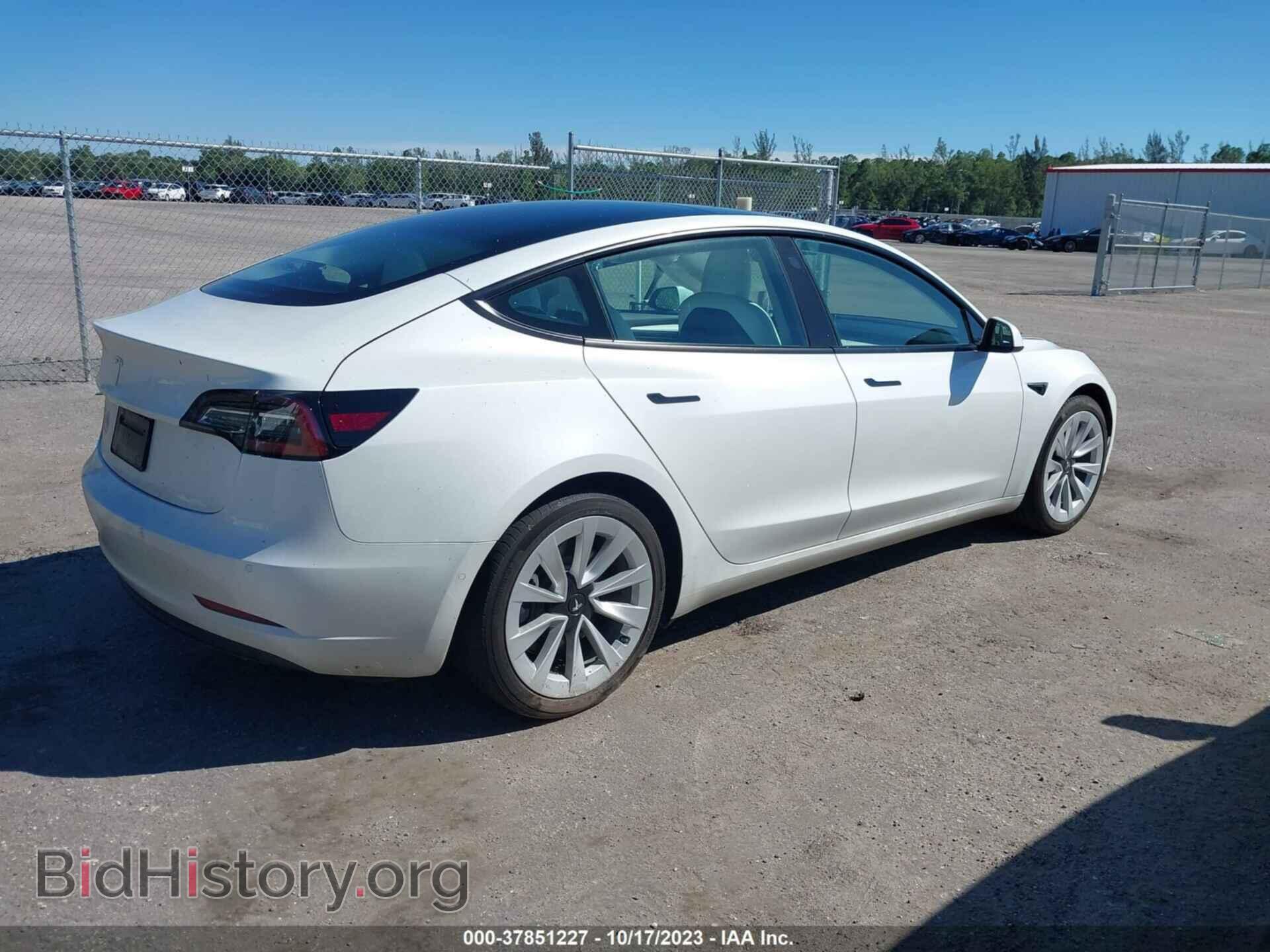 2022 TESLA MODEL 3 - VIN: 5YJ3E1EA0NF347102 - Фото 4