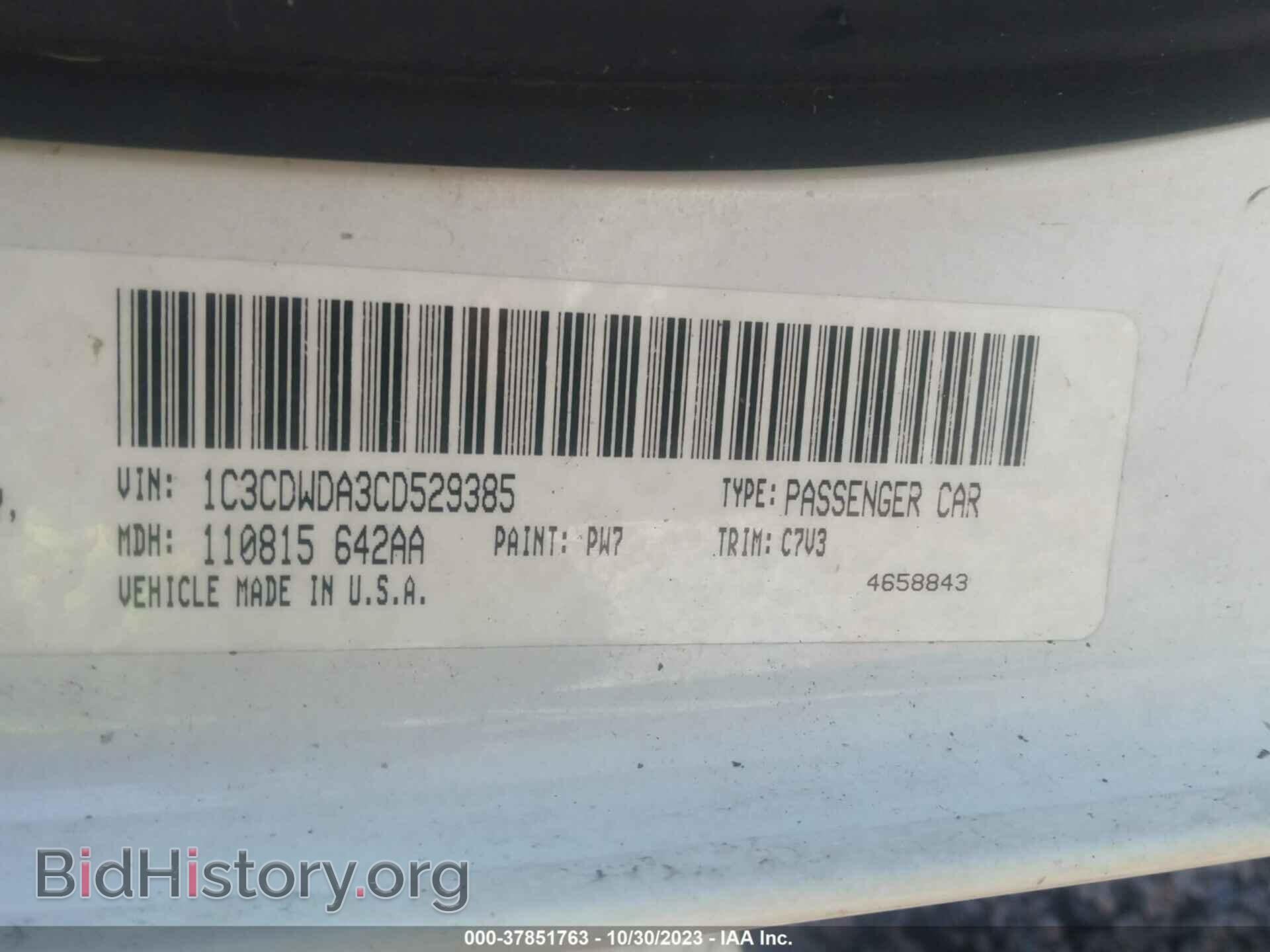 2012 DODGE CALIBER - VIN: 1C3CDWDA3CD529385 - Photo 9