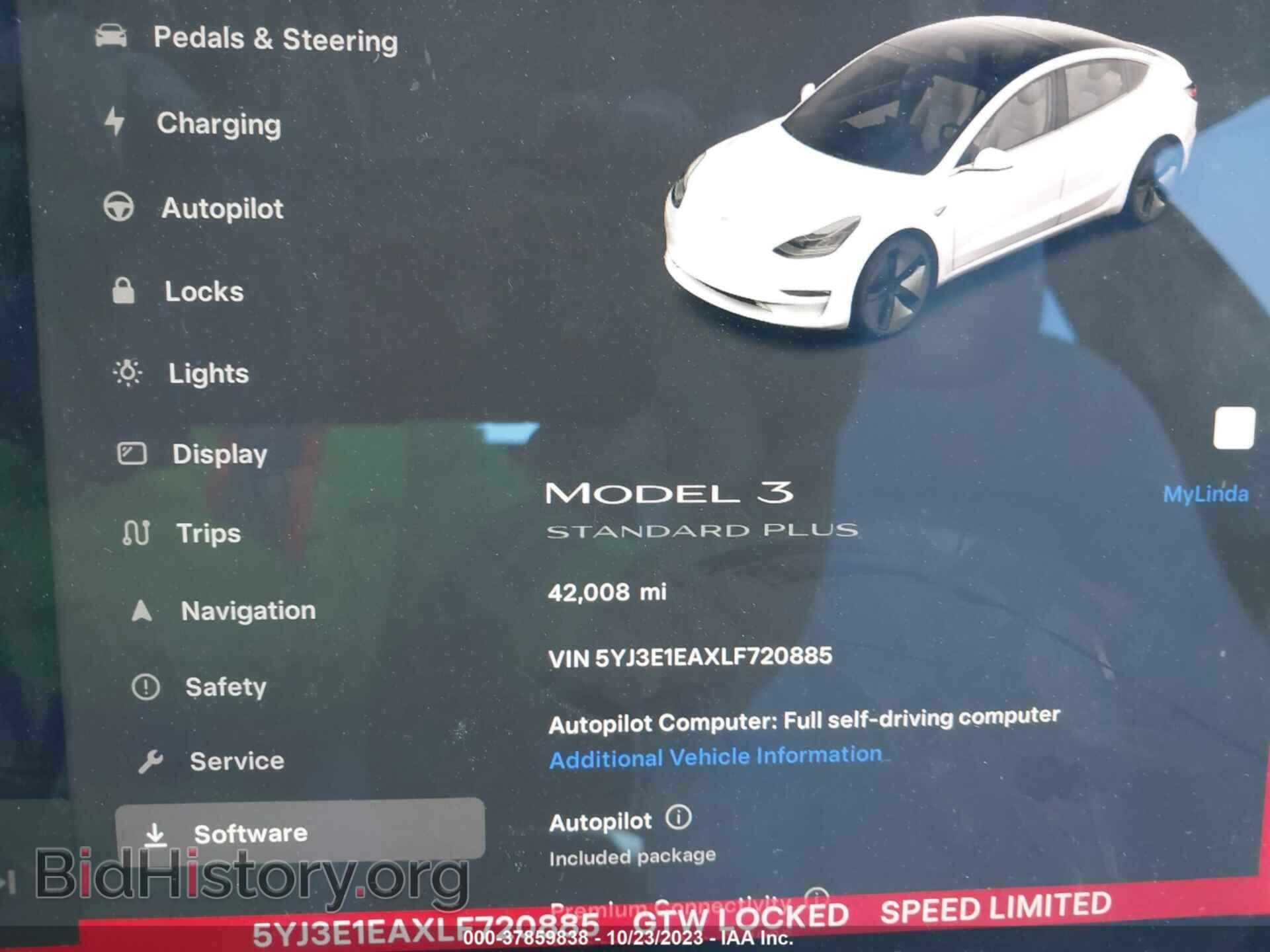2020 TESLA MODEL 3 - VIN: 5YJ3E1EAXLF720885 - Фото 7