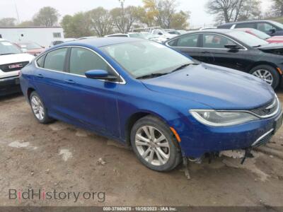 2015 Chrysler 200 Limited, blue — VIN 1C3CCCAB3FN729616, IAAI