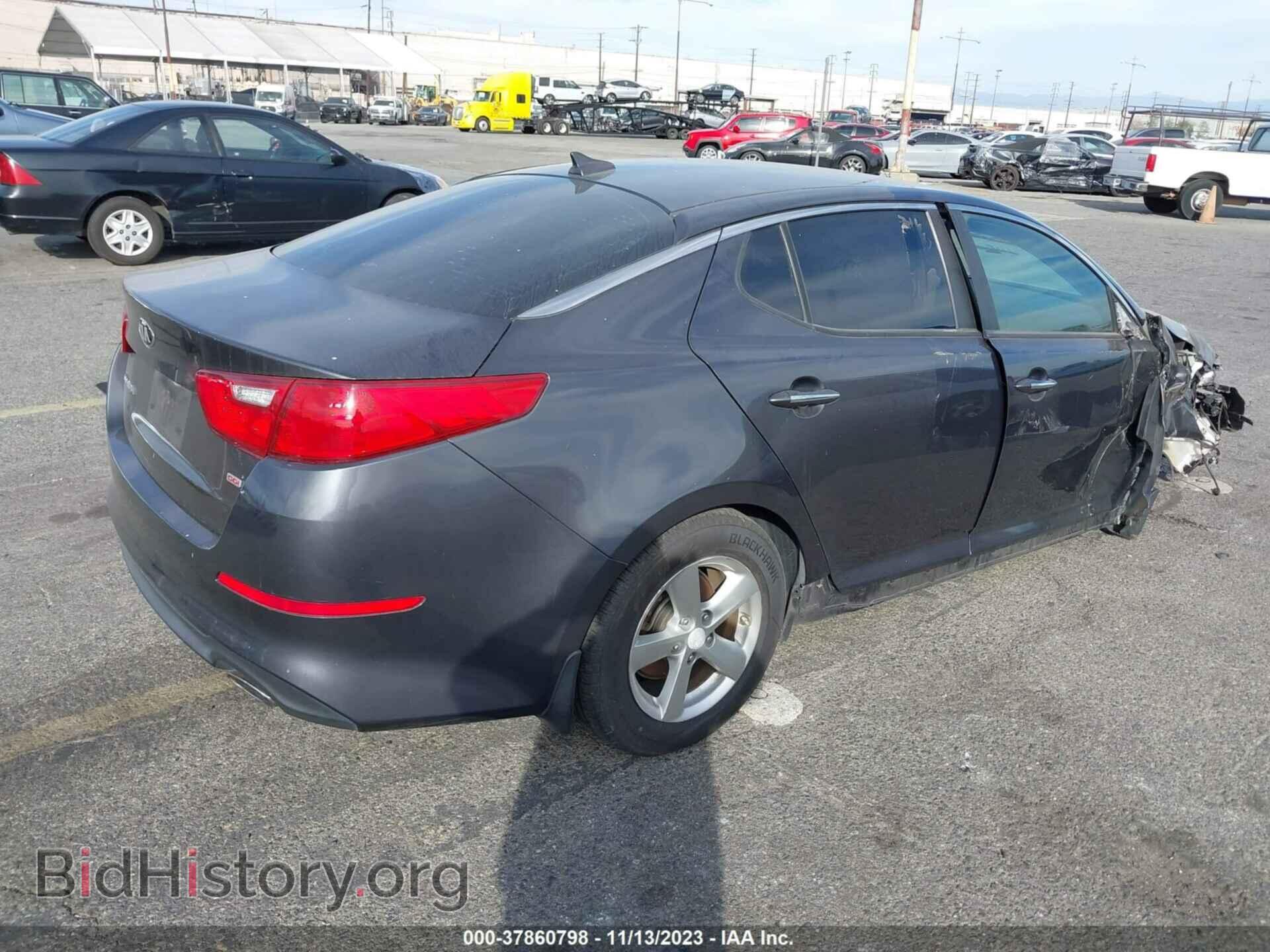 2015 KIA OPTIMA - VIN: KNAGM4A74F5643126 - Фото 4